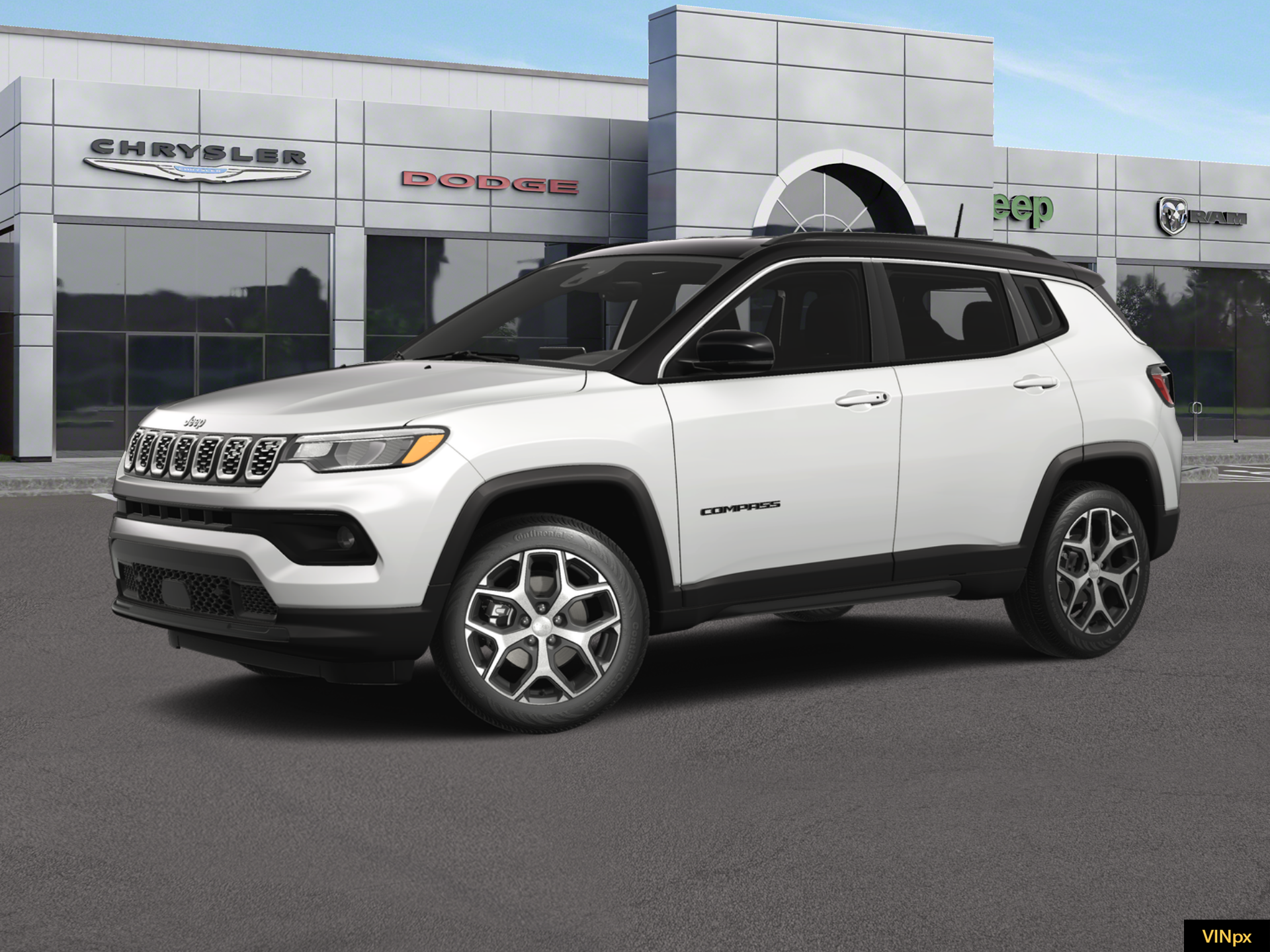 Jeep compass limited best sale white with black roof