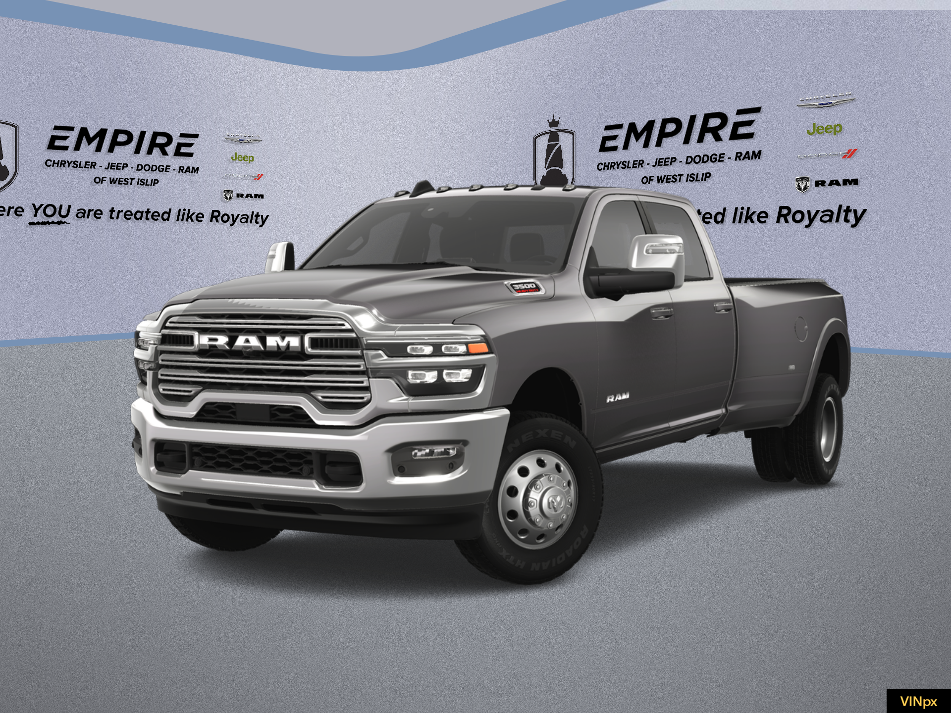 Granite Crystal Metallic Clear-Coat Exterior Paint 2025 RAM 3500 Laramie Crew Cab LB DRW 4WD Pickup Truck Four-Wheel Drive 8-Speed Automatic