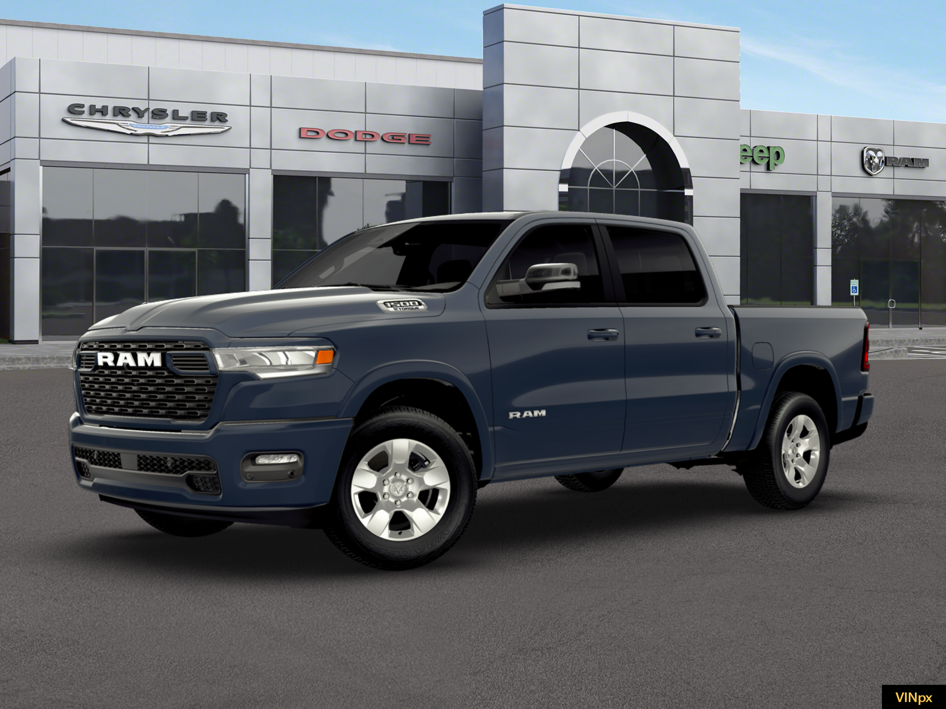 New 2026 Forged Blue Metallic Exterior Paint RAM Big Horn image 2