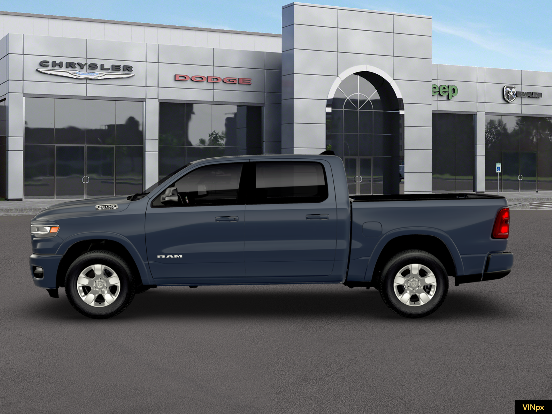 New 2026 Forged Blue Metallic Exterior Paint RAM Big Horn image 3