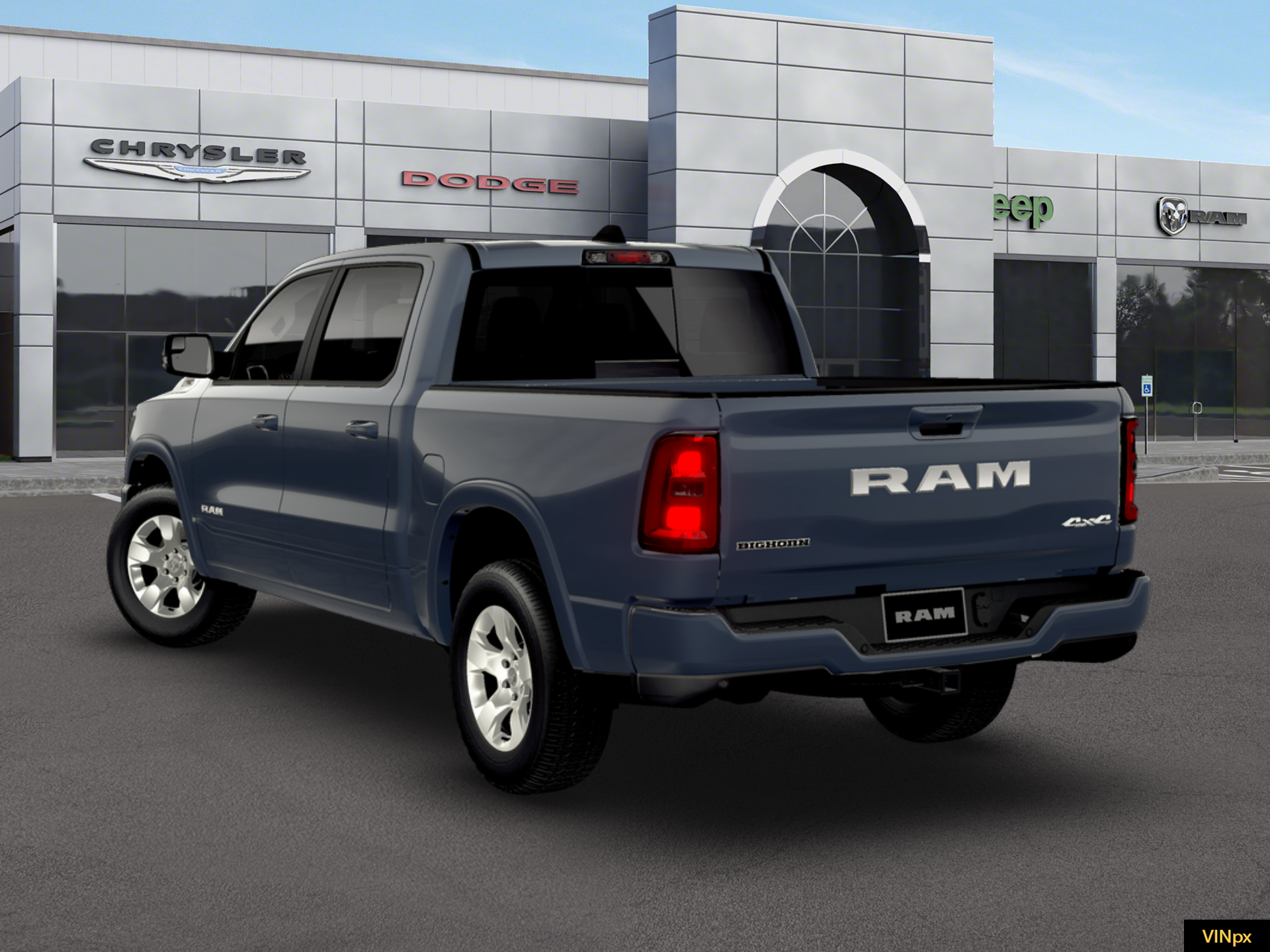 New 2026 Forged Blue Metallic Exterior Paint RAM Big Horn image 5
