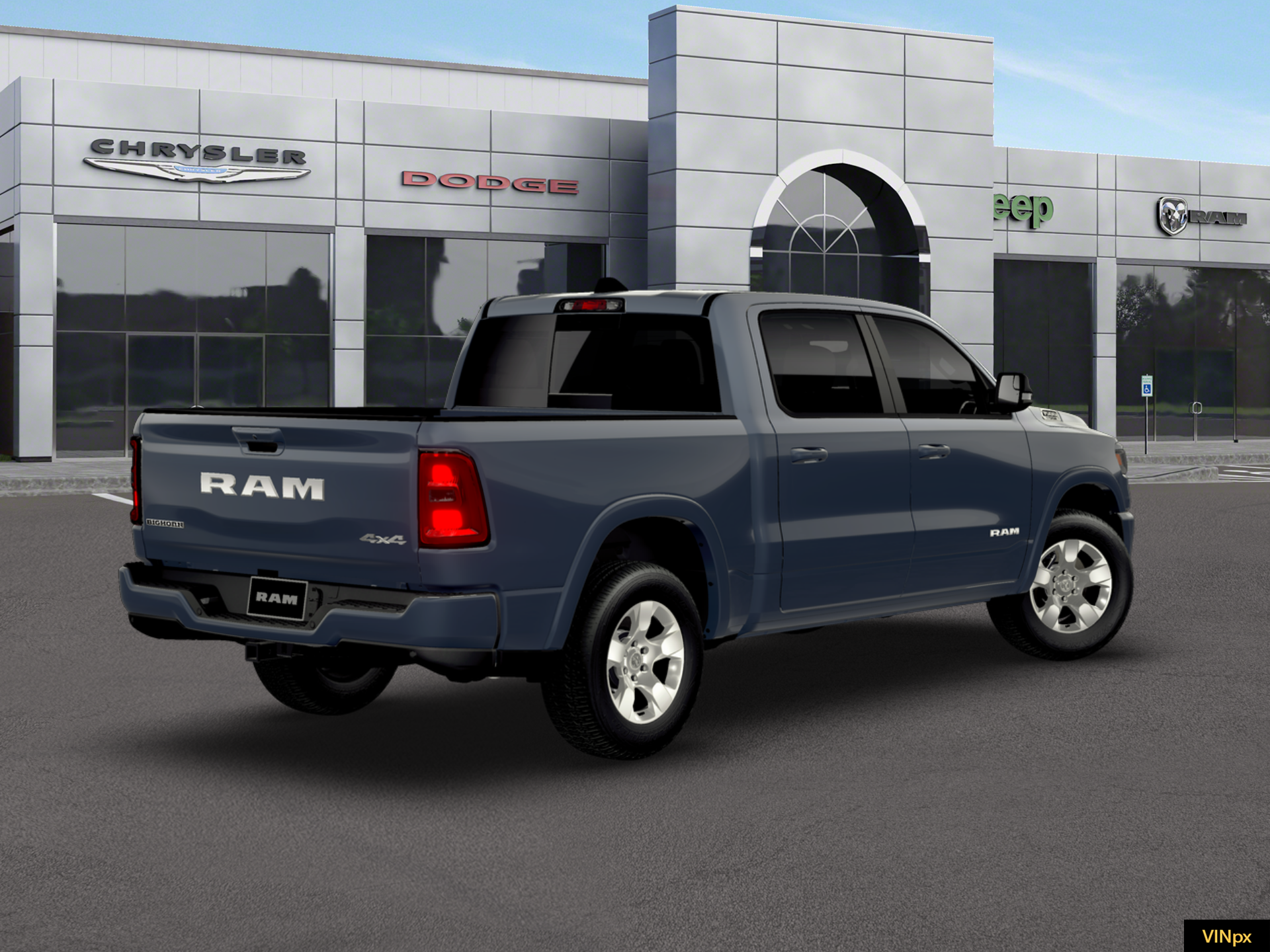 New 2026 Forged Blue Metallic Exterior Paint RAM Big Horn image 7