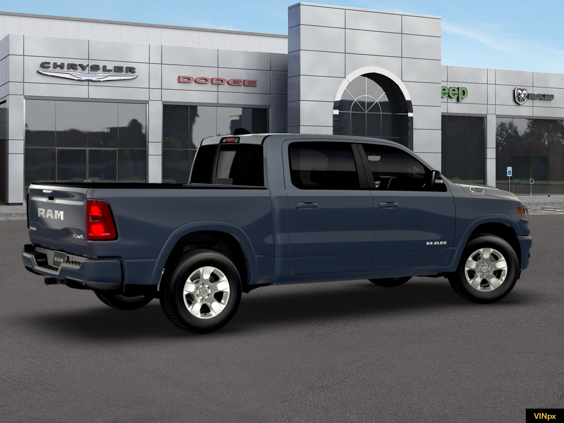 New 2026 Forged Blue Metallic Exterior Paint RAM Big Horn image 8