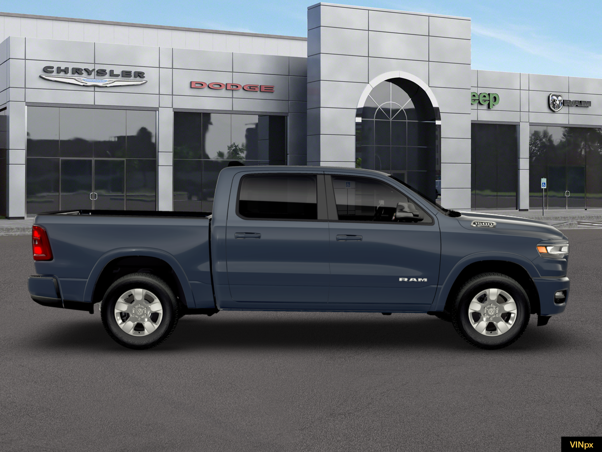 New 2026 Forged Blue Metallic Exterior Paint RAM Big Horn image 9