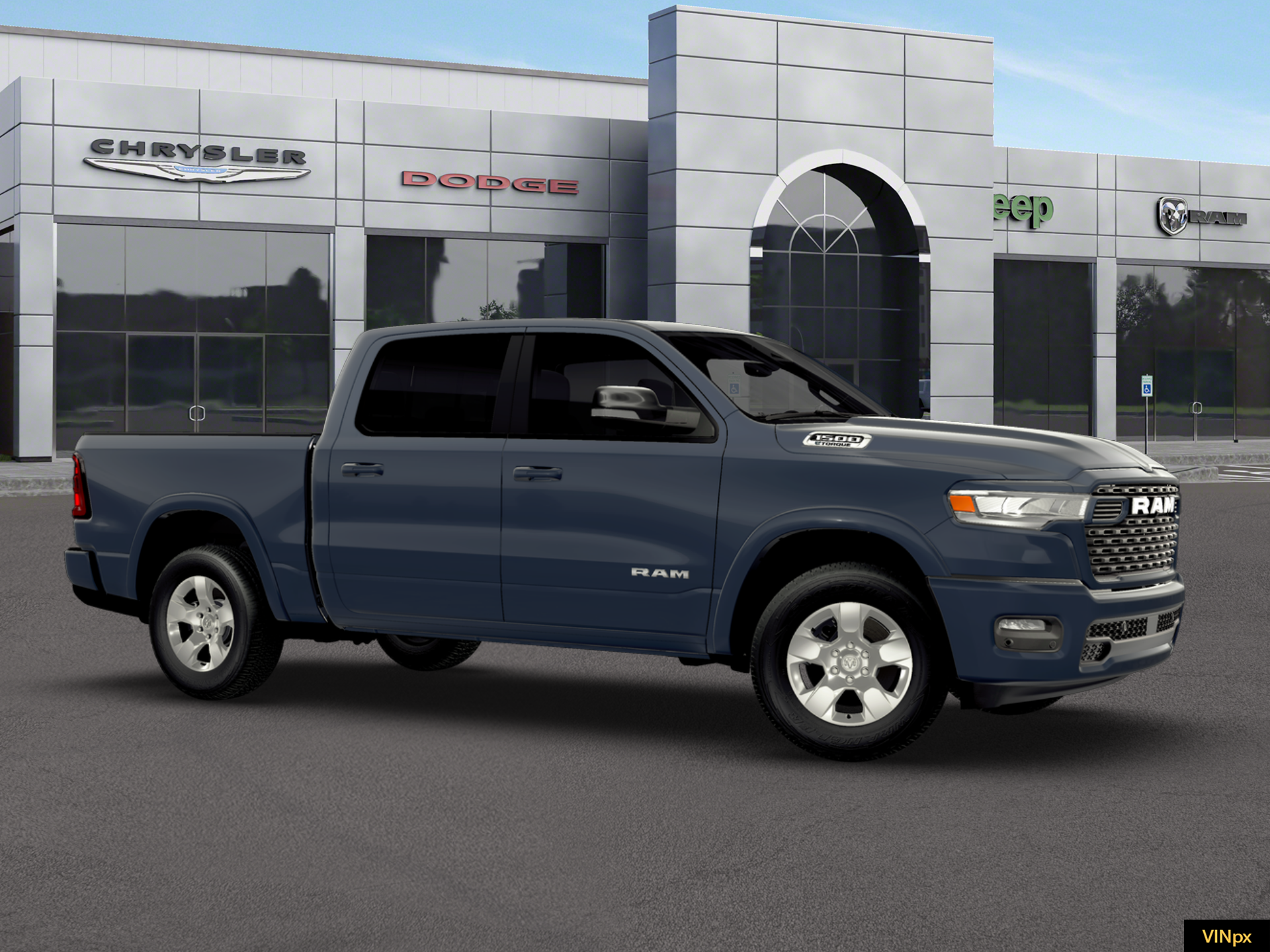 New 2026 Forged Blue Metallic Exterior Paint RAM Big Horn image 10