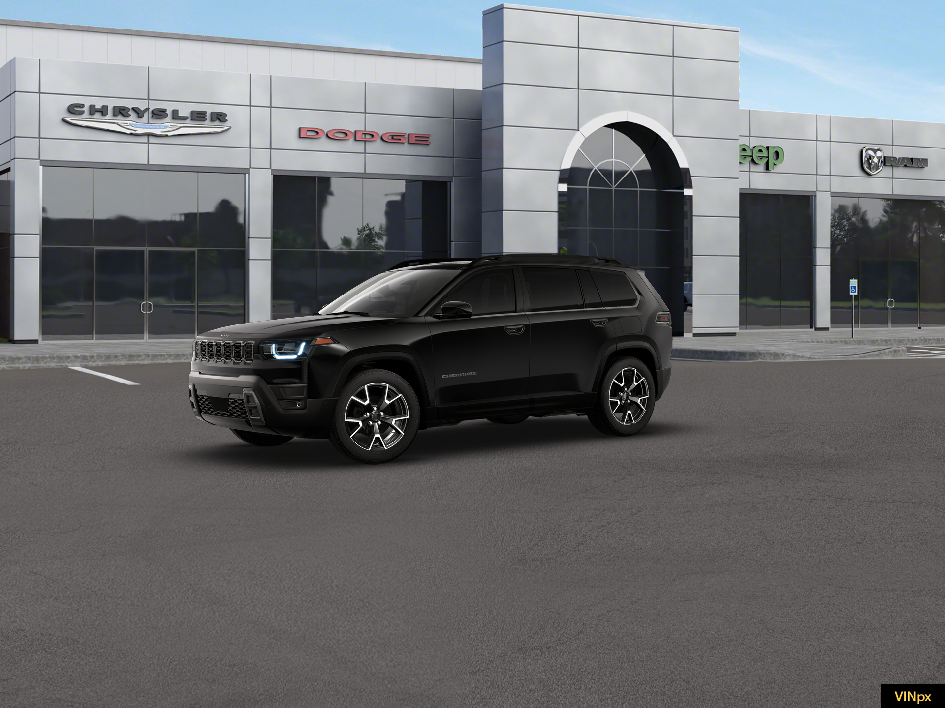 New 2026 Diamond Black Crystal Pearl-Coat Exterior Paint Jeep Overland image 2