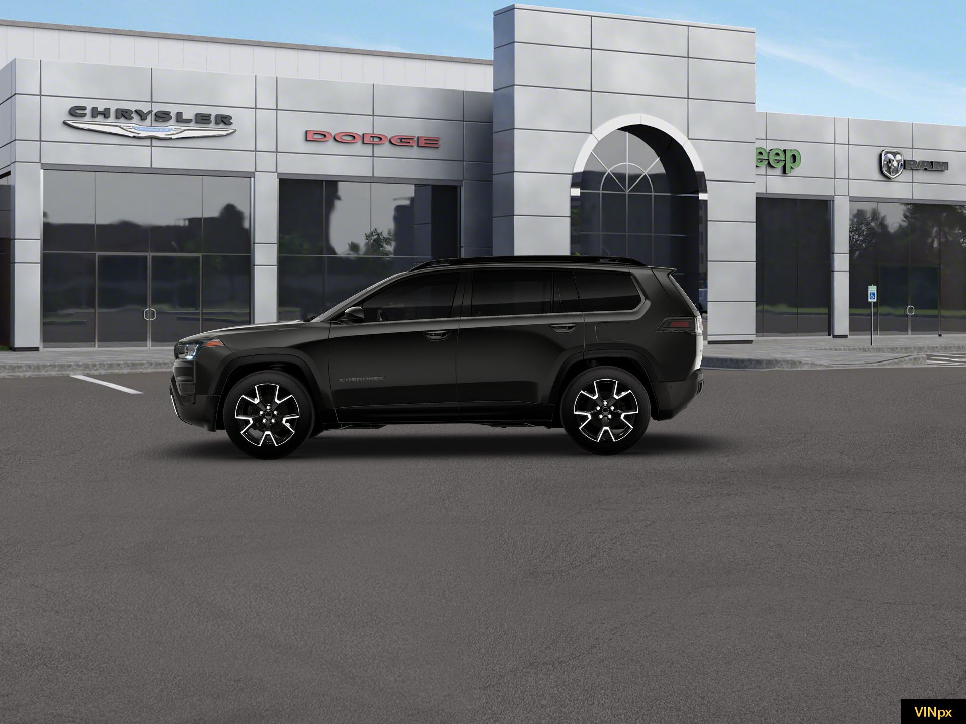 New 2026 Diamond Black Crystal Pearl-Coat Exterior Paint Jeep Overland image 3