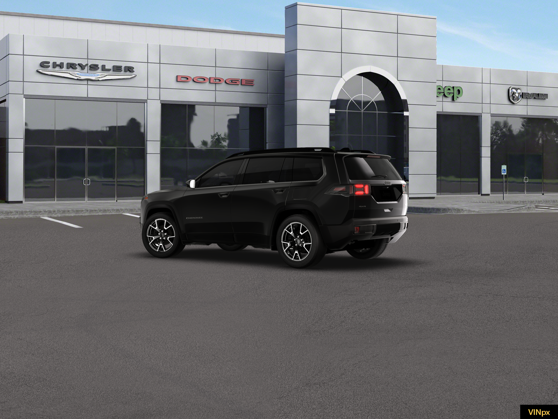 New 2026 Diamond Black Crystal Pearl-Coat Exterior Paint Jeep Overland image 4