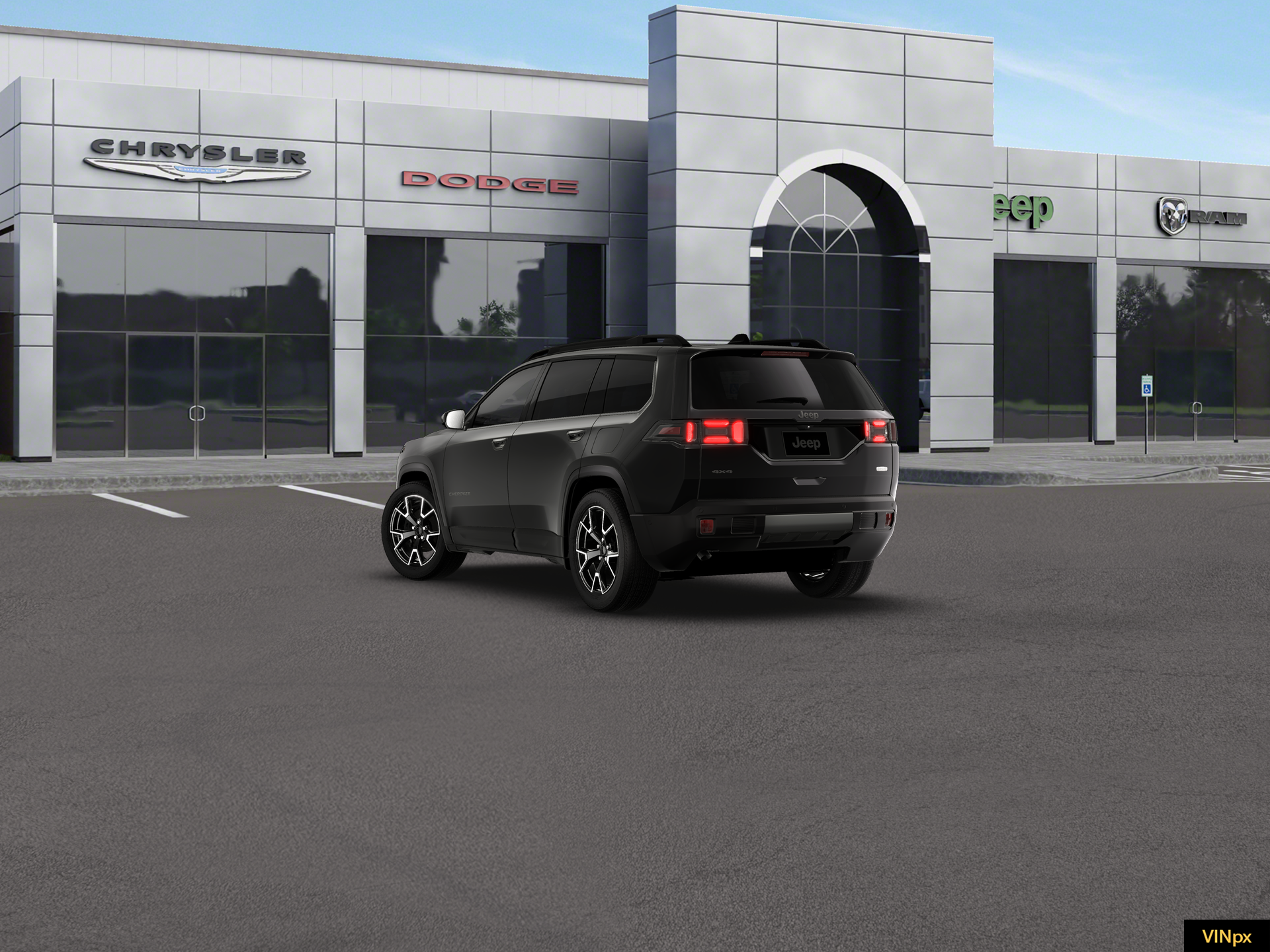 New 2026 Diamond Black Crystal Pearl-Coat Exterior Paint Jeep Overland image 5