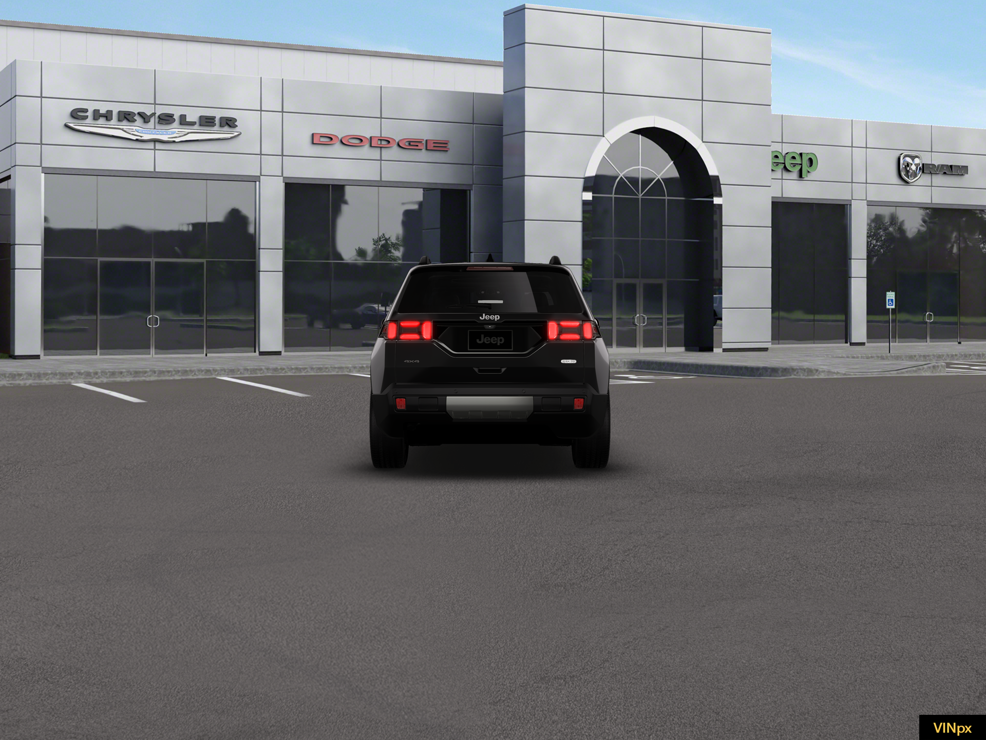 New 2026 Diamond Black Crystal Pearl-Coat Exterior Paint Jeep Overland image 6