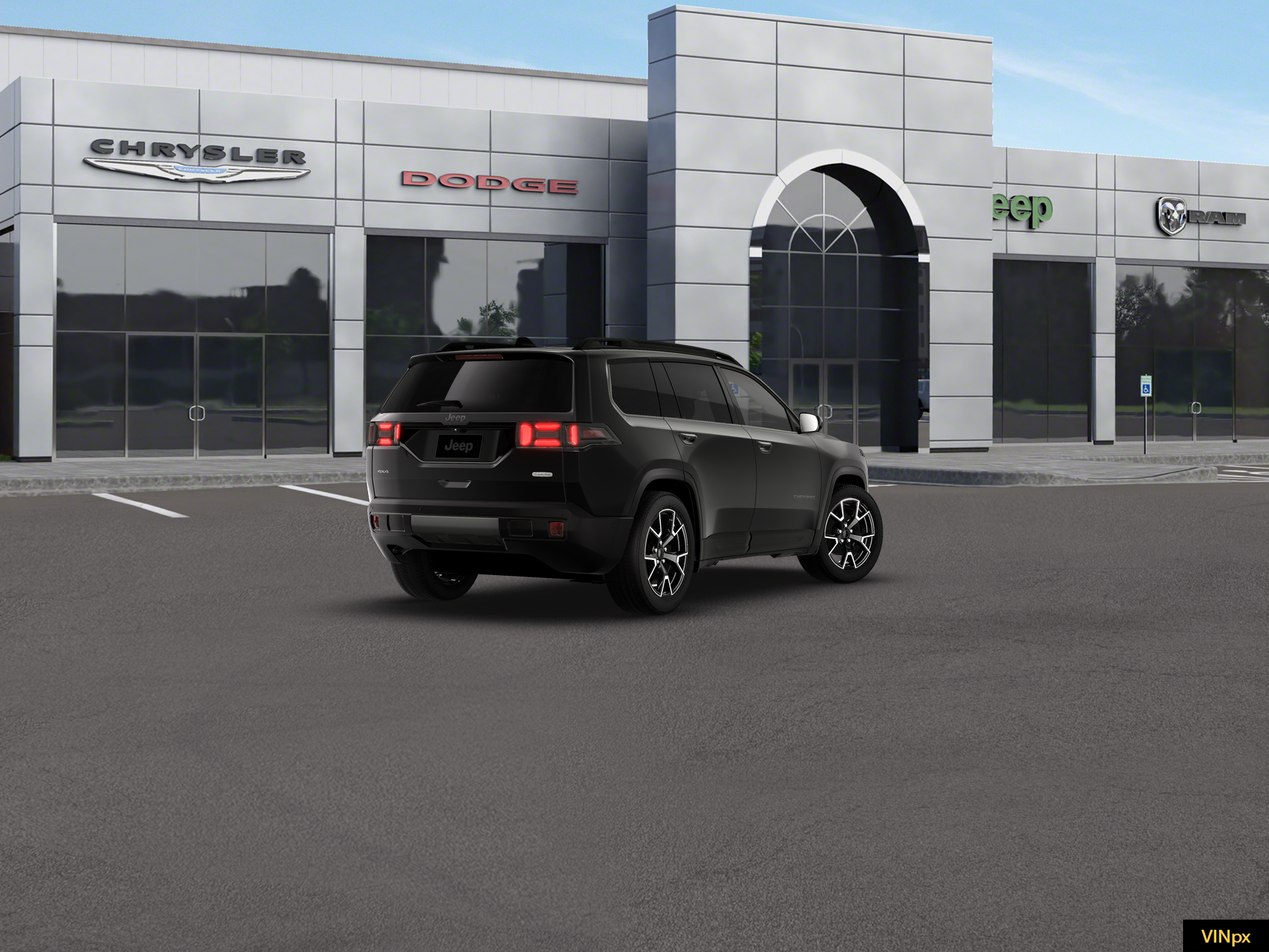 New 2026 Diamond Black Crystal Pearl-Coat Exterior Paint Jeep Overland image 7