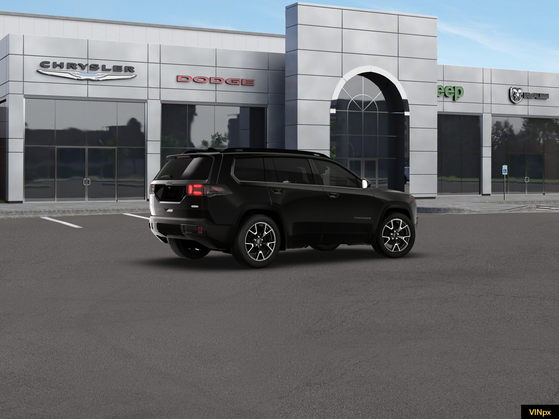 New 2026 Diamond Black Crystal Pearl-Coat Exterior Paint Jeep Overland image 8