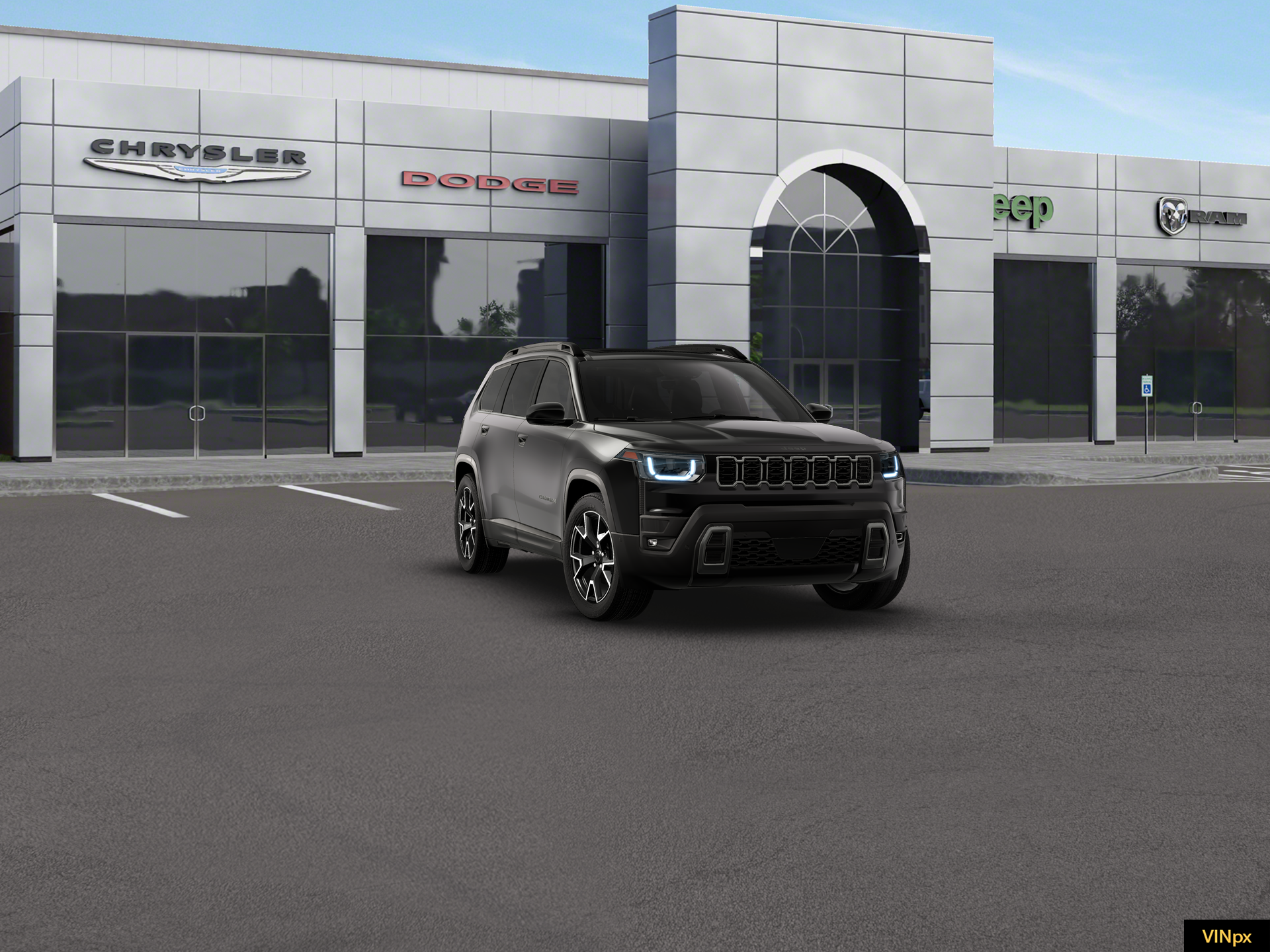 New 2026 Diamond Black Crystal Pearl-Coat Exterior Paint Jeep Overland image 16