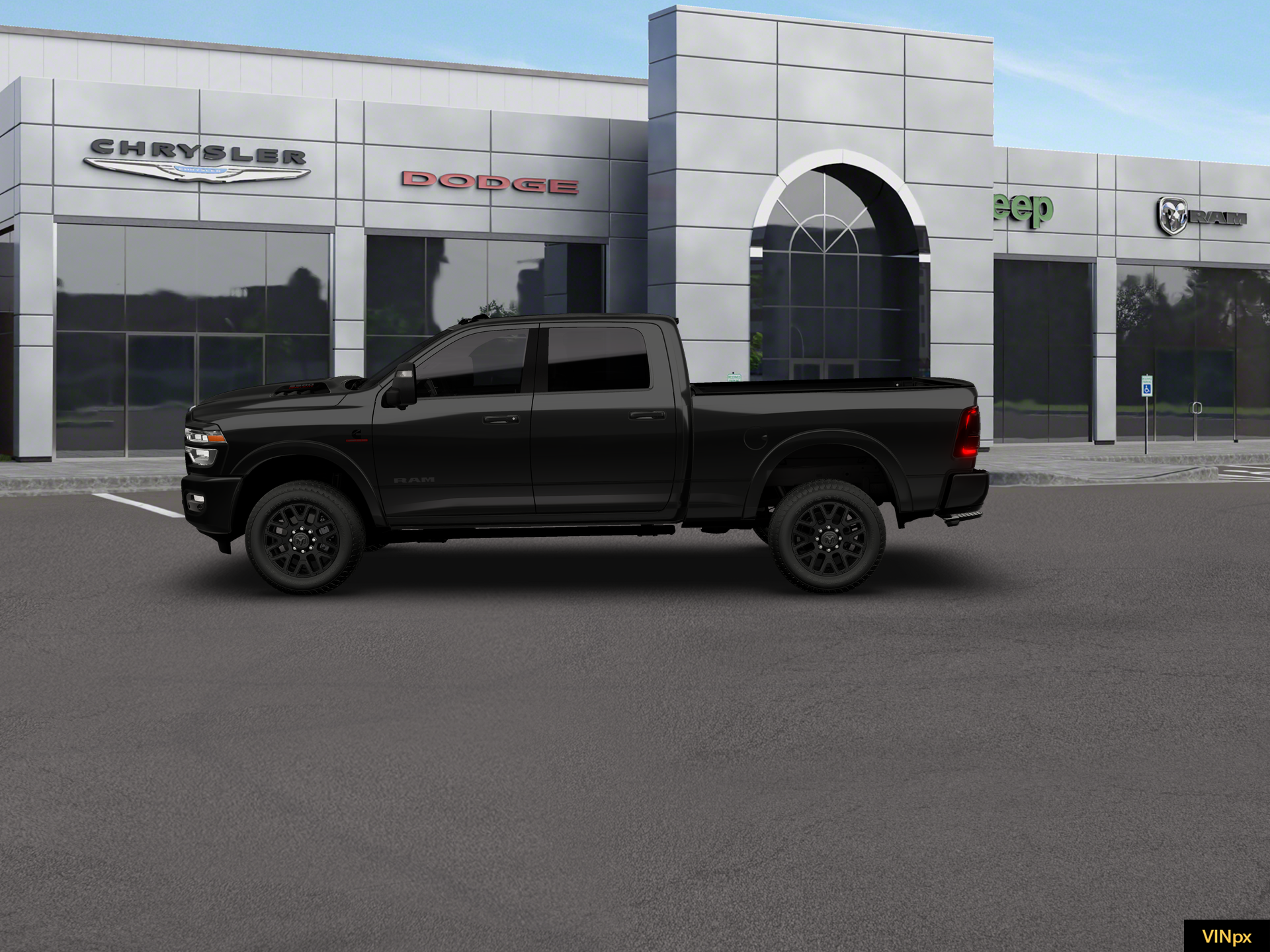 New 2026 Diamond Black Crystal Pearl-Coat Exterior Paint RAM Limited image 2