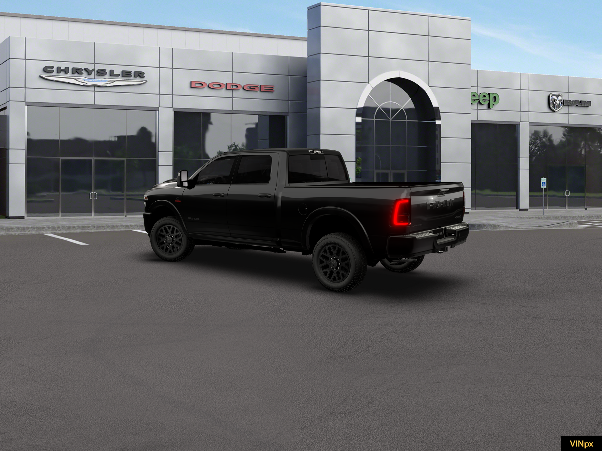 New 2026 Diamond Black Crystal Pearl-Coat Exterior Paint RAM Limited image 3