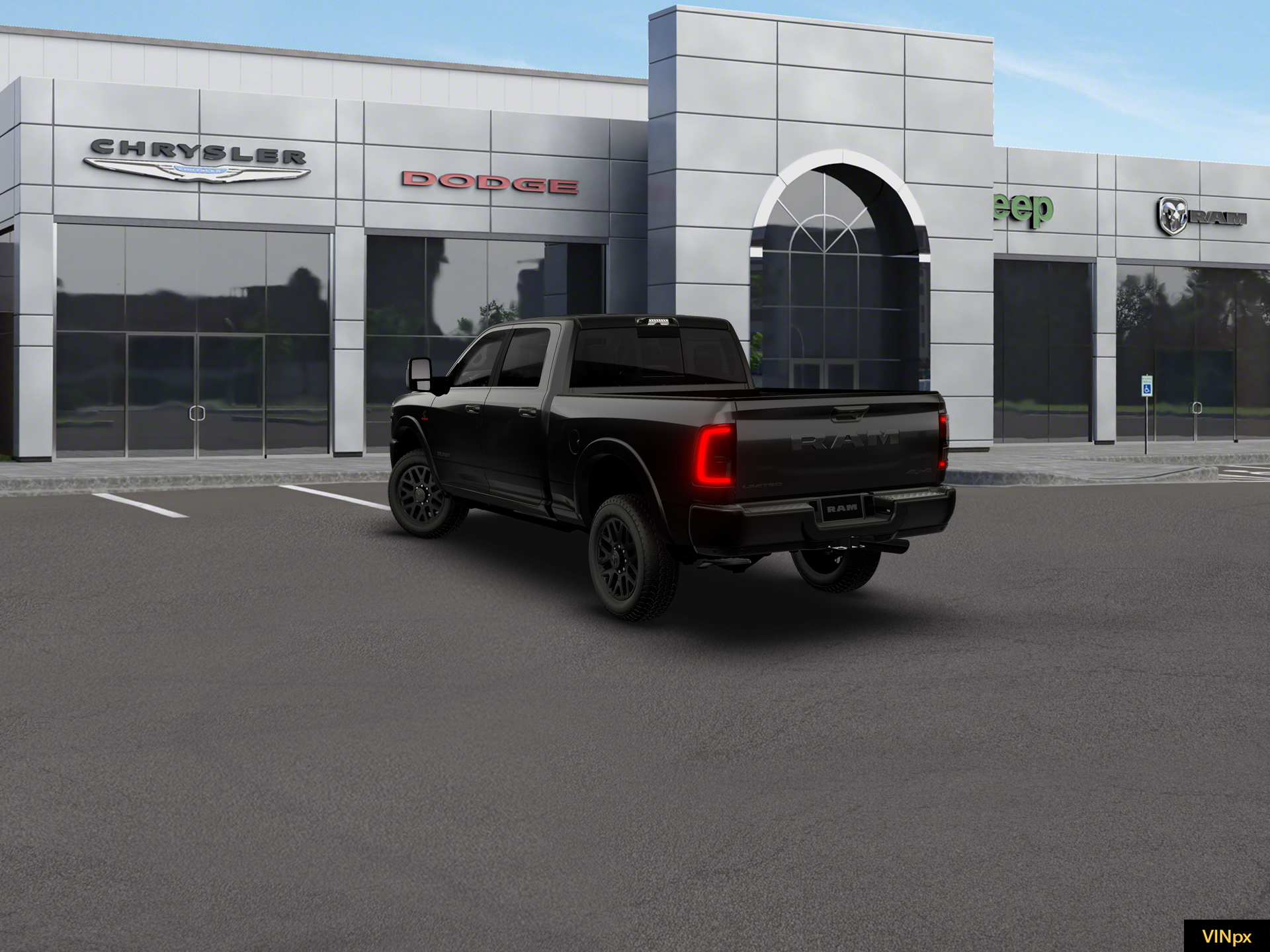 New 2026 Diamond Black Crystal Pearl-Coat Exterior Paint RAM Limited image 4