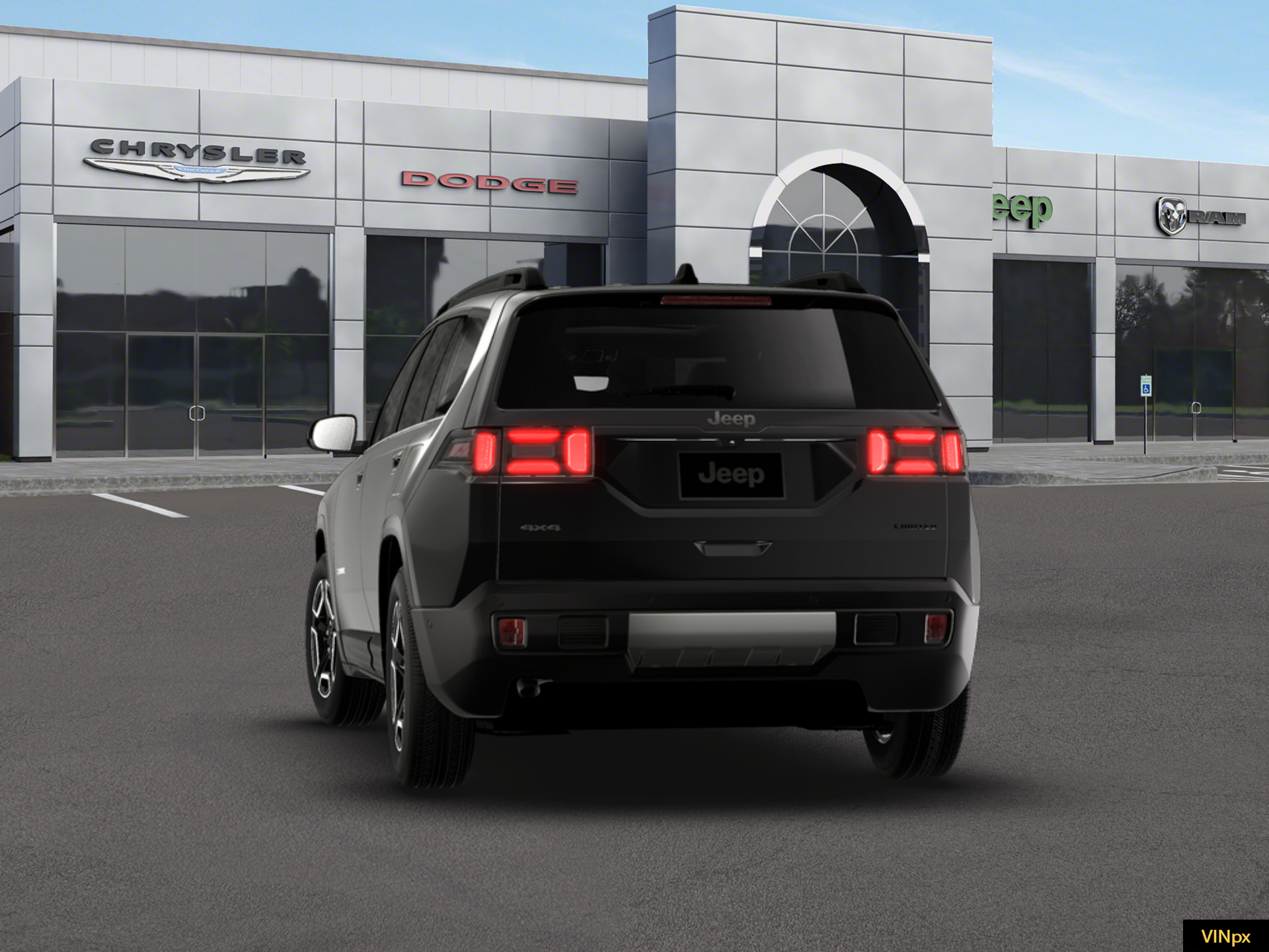 New 2026 Diamond Black Crystal Pearl-Coat Exterior Paint Jeep Limited image 13