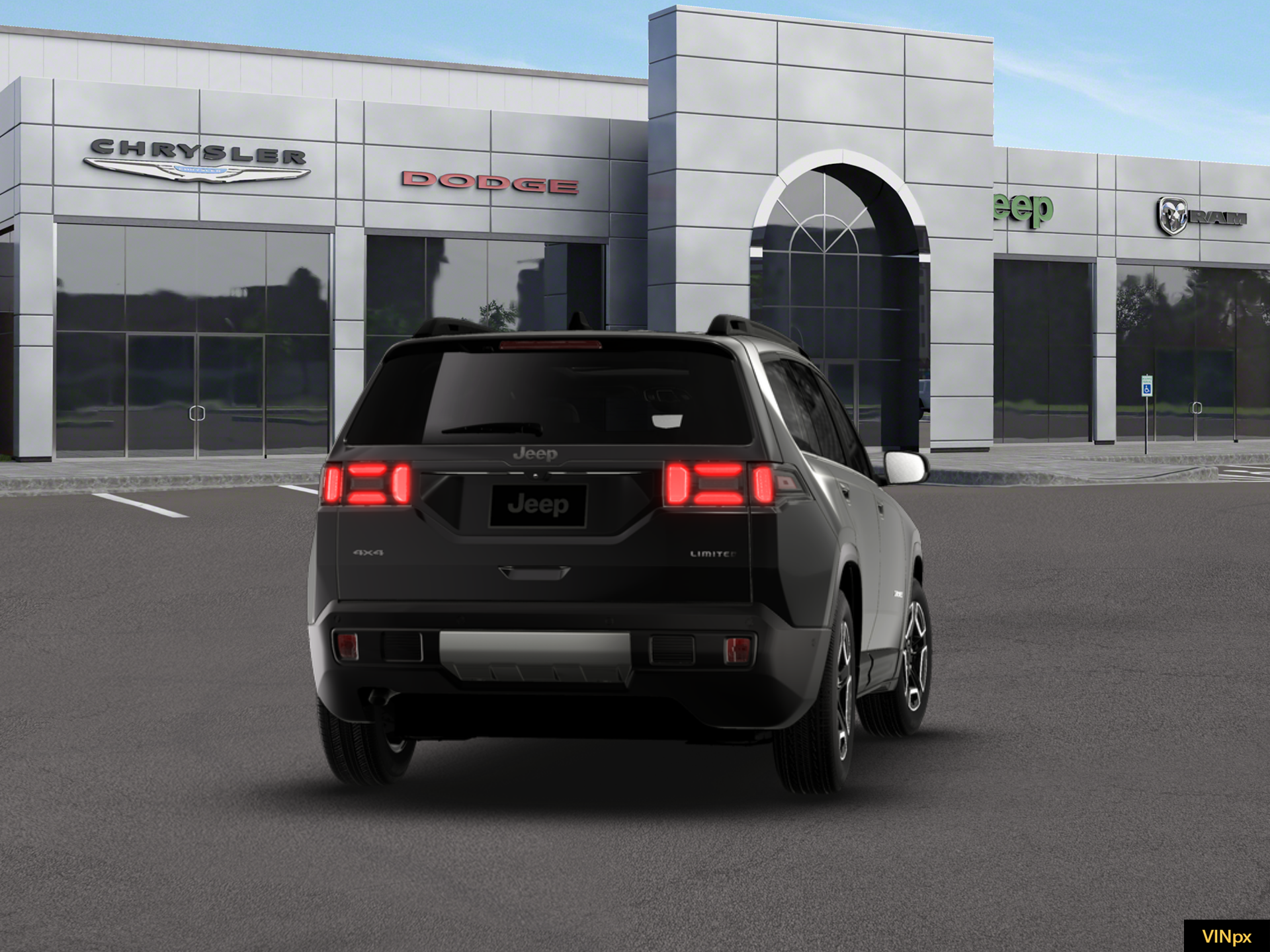 New 2026 Diamond Black Crystal Pearl-Coat Exterior Paint Jeep Limited image 14