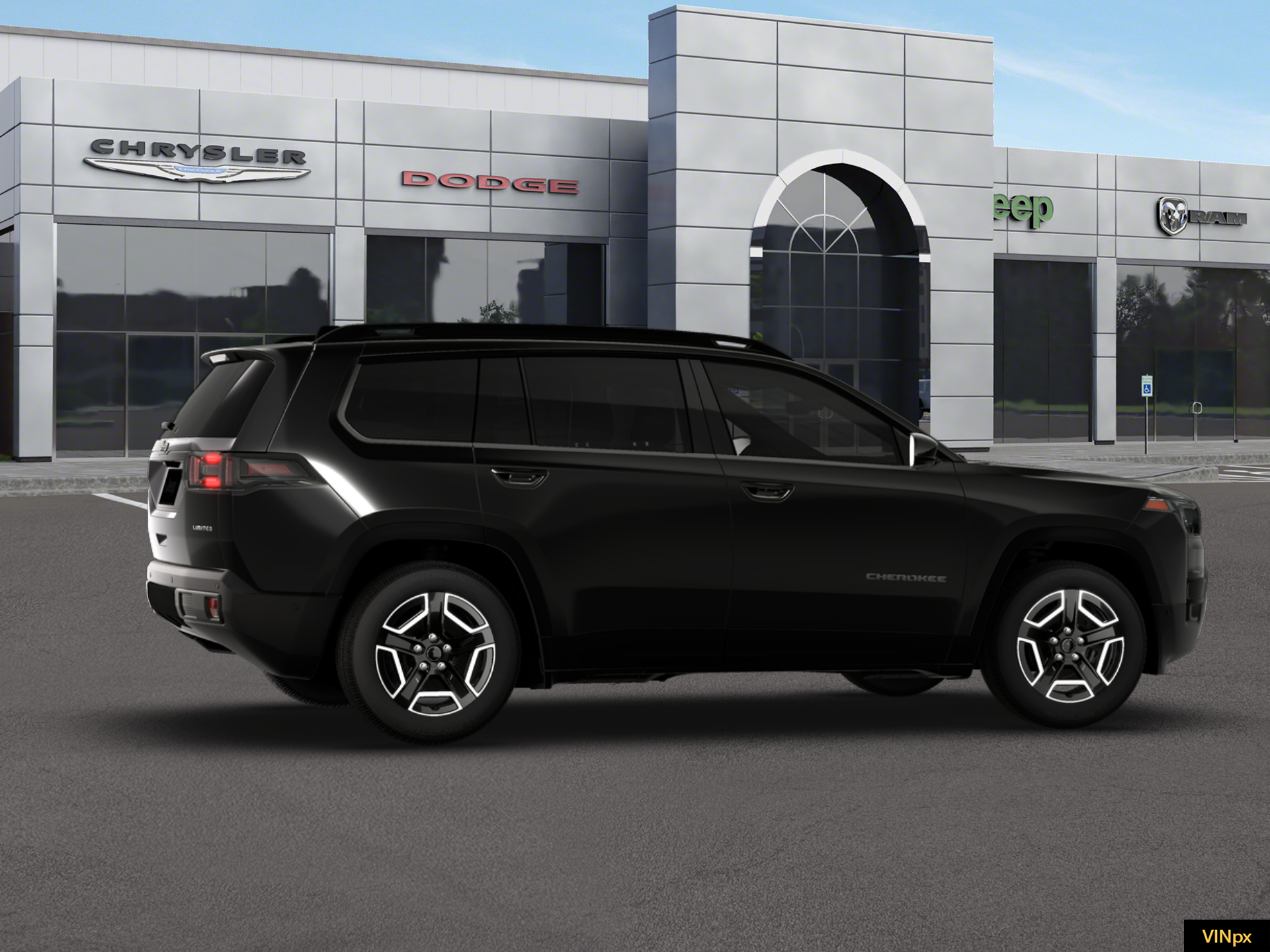 New 2026 Diamond Black Crystal Pearl-Coat Exterior Paint Jeep Limited image 15