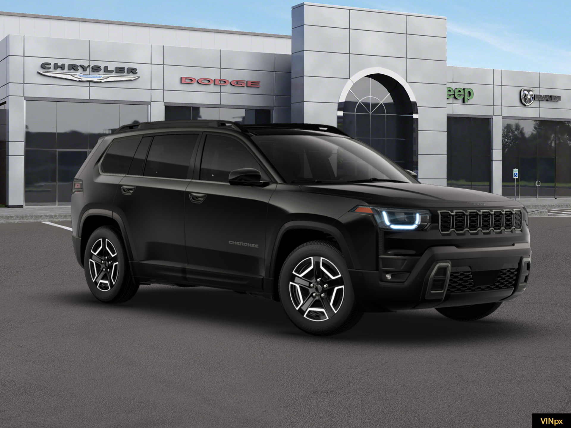 New 2026 Diamond Black Crystal Pearl-Coat Exterior Paint Jeep Limited image 11