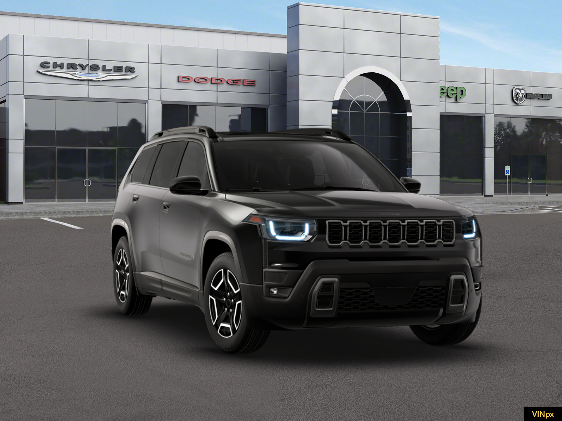 New 2026 Diamond Black Crystal Pearl-Coat Exterior Paint Jeep Limited image 16