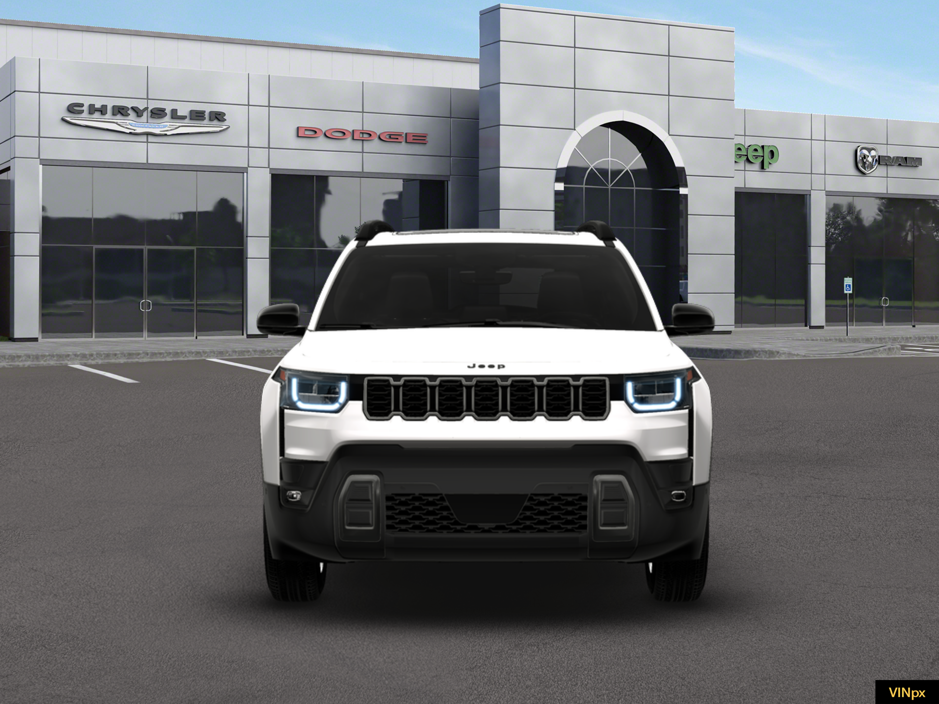 New 2026 Bright White Clear-Coat Exterior Paint Jeep Limited image 12