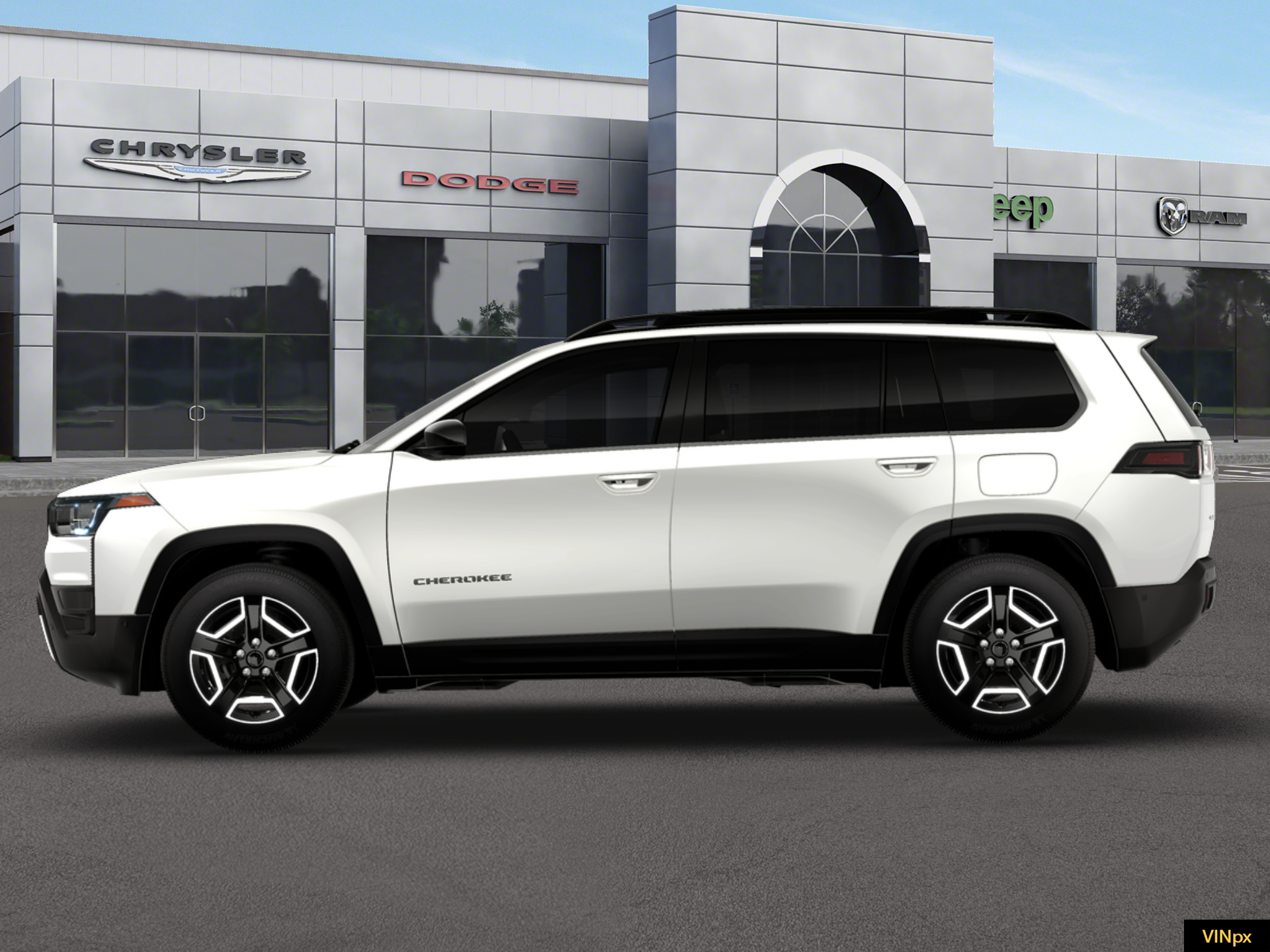 New 2026 Bright White Clear-Coat Exterior Paint Jeep Limited image 3