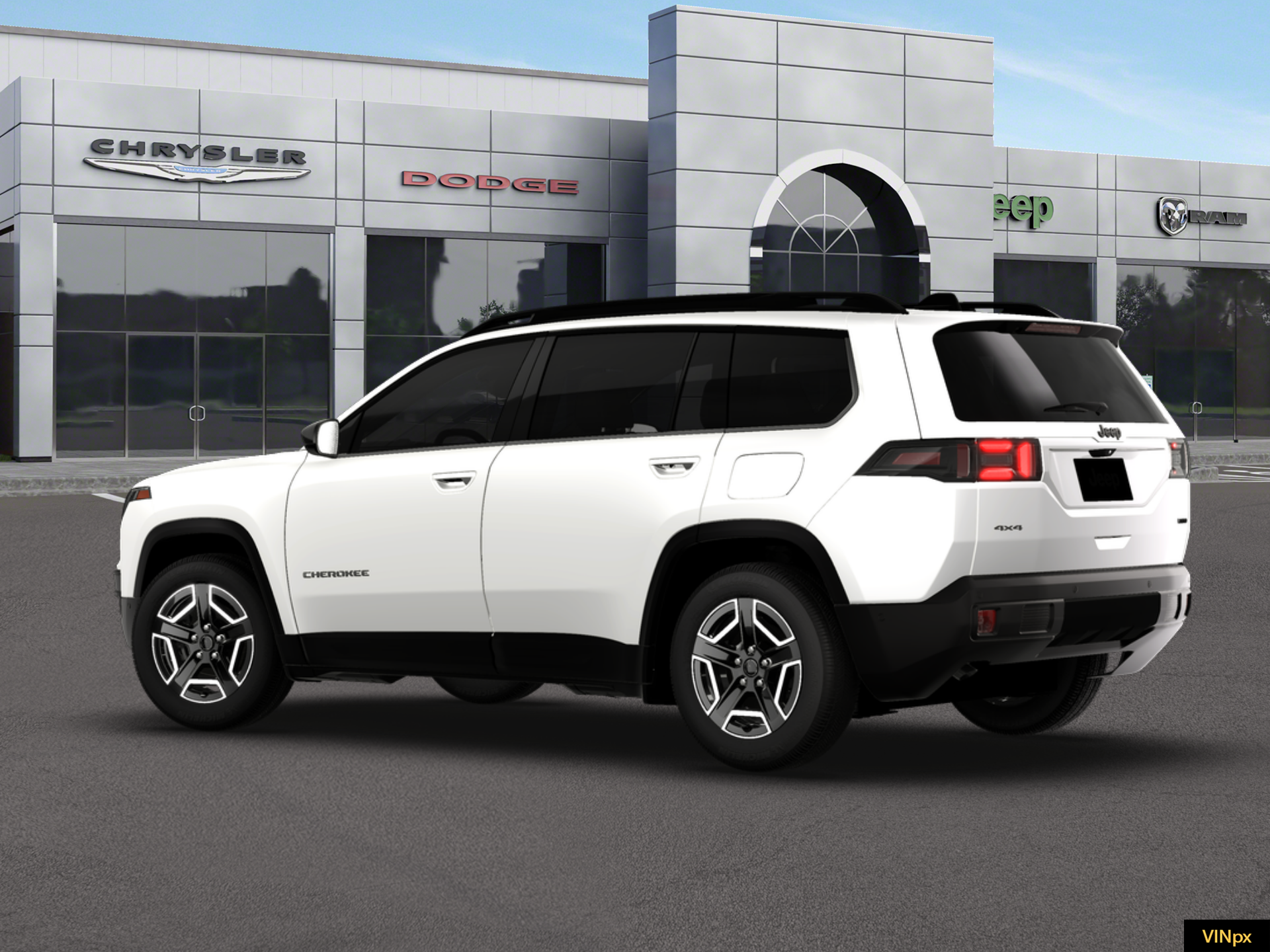 New 2026 Bright White Clear-Coat Exterior Paint Jeep Limited image 4