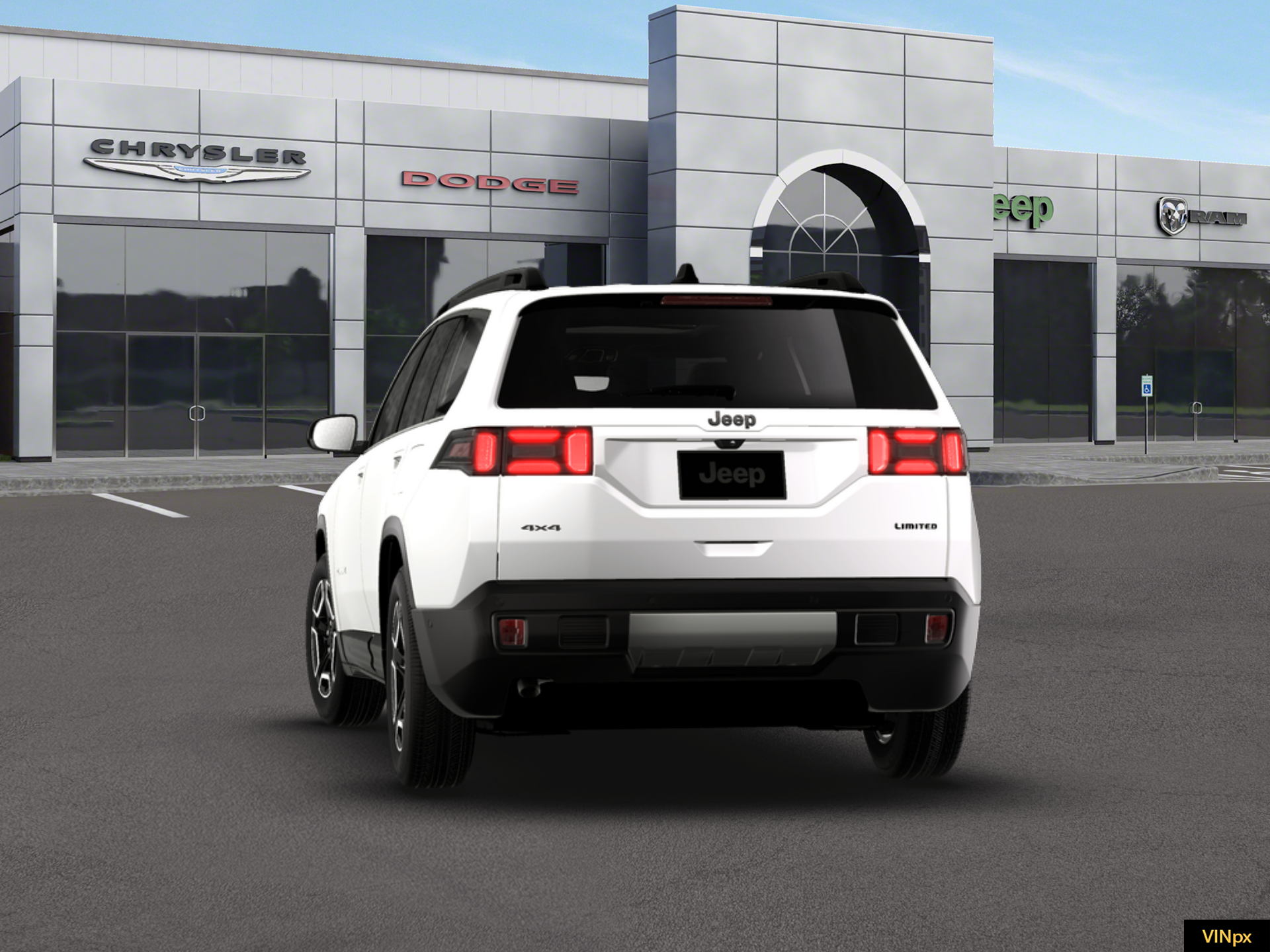 New 2026 Bright White Clear-Coat Exterior Paint Jeep Limited image 13