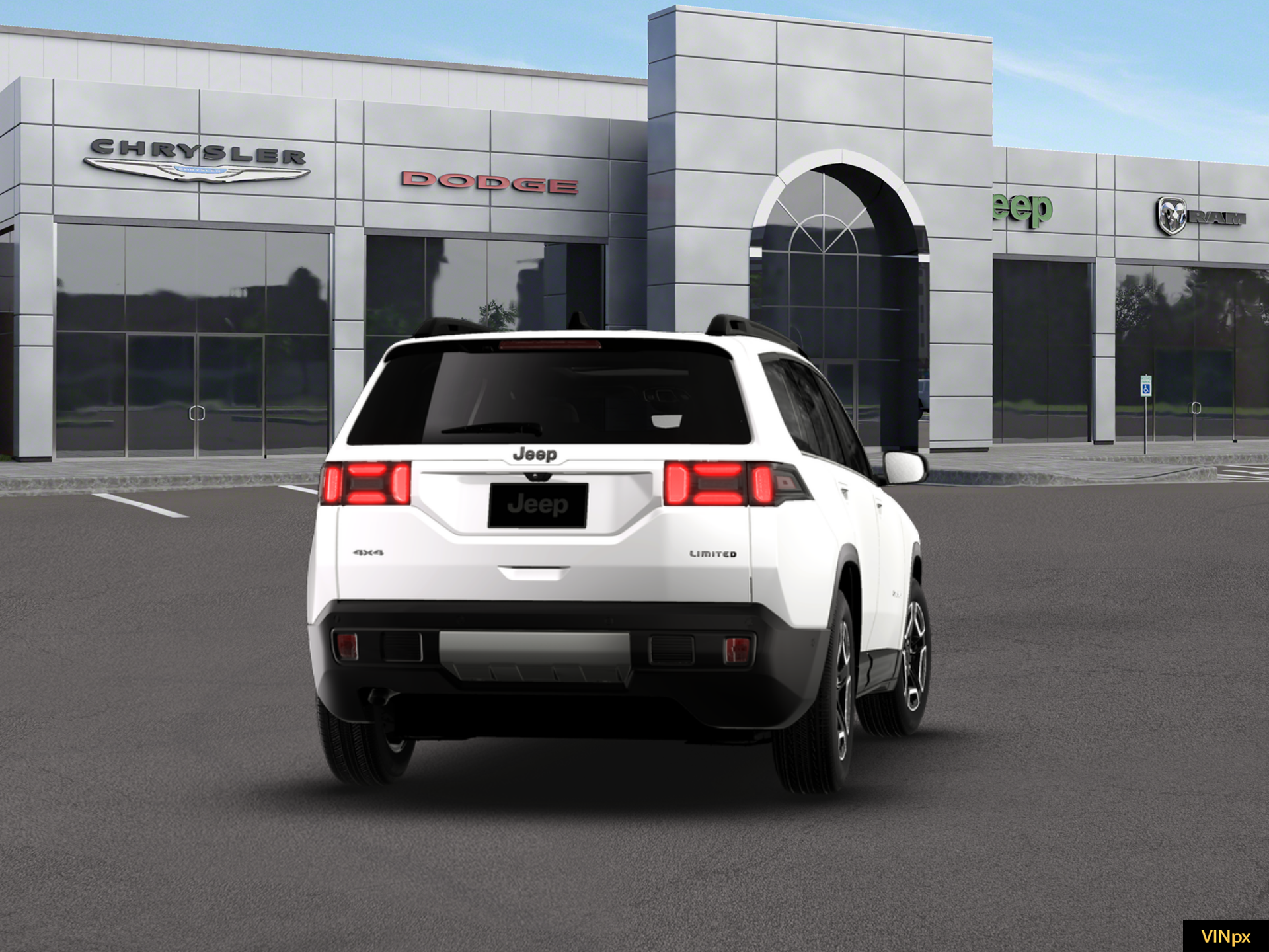 New 2026 Bright White Clear-Coat Exterior Paint Jeep Limited image 14