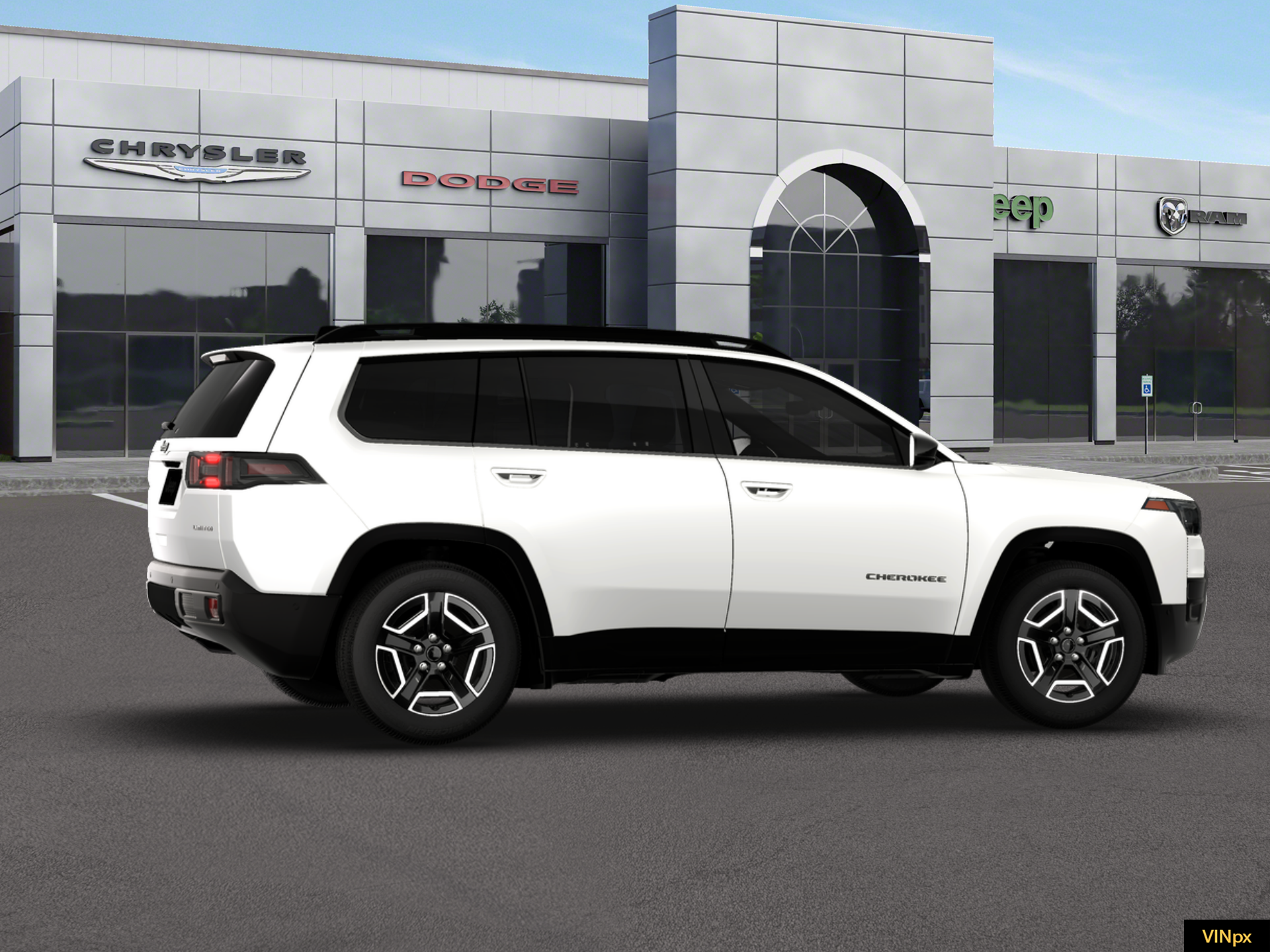 New 2026 Bright White Clear-Coat Exterior Paint Jeep Limited image 15