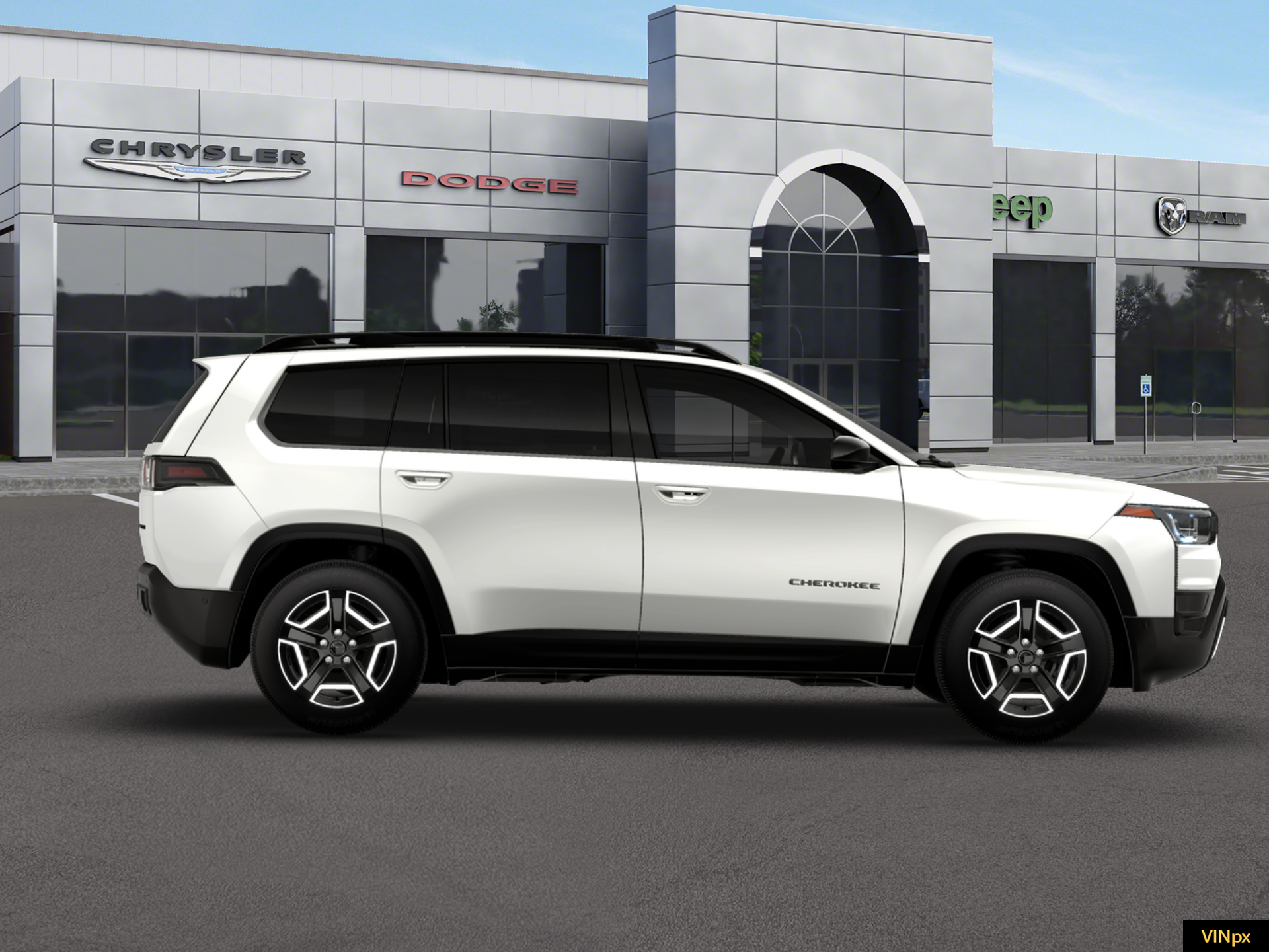 New 2026 Bright White Clear-Coat Exterior Paint Jeep Limited image 9