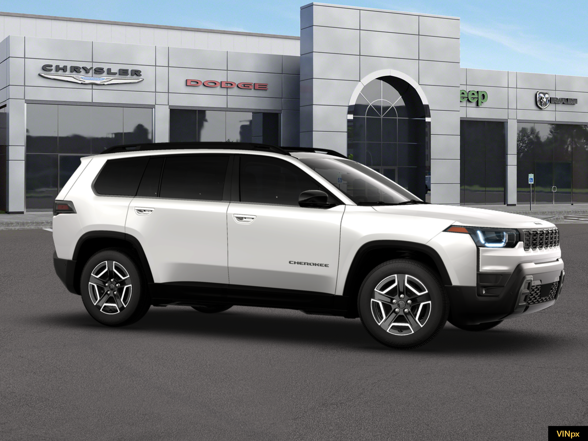 New 2026 Bright White Clear-Coat Exterior Paint Jeep Limited image 10