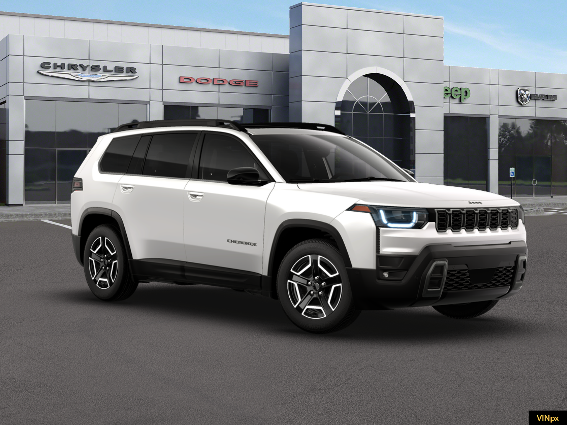 New 2026 Bright White Clear-Coat Exterior Paint Jeep Limited image 11