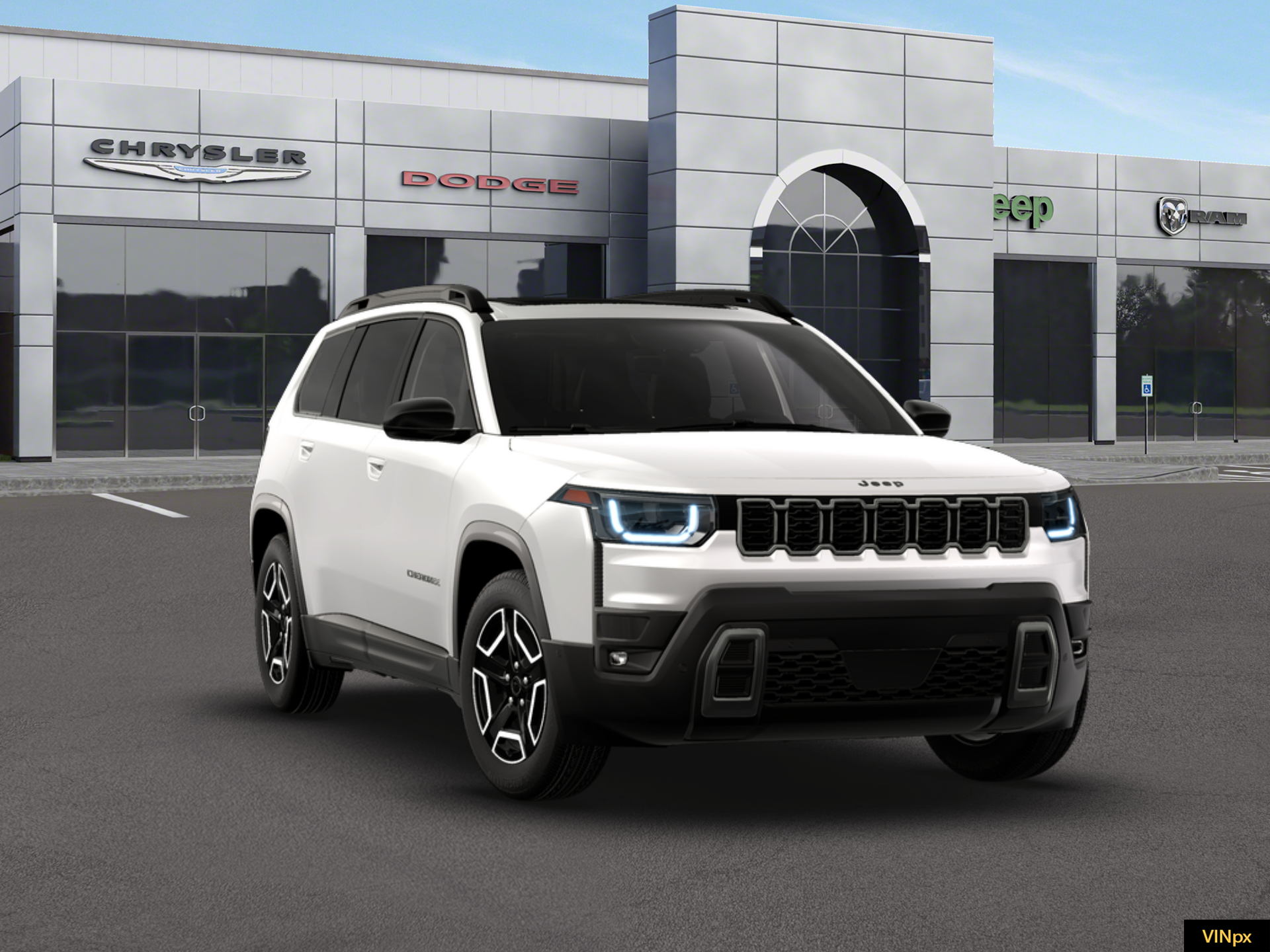 New 2026 Bright White Clear-Coat Exterior Paint Jeep Limited image 16