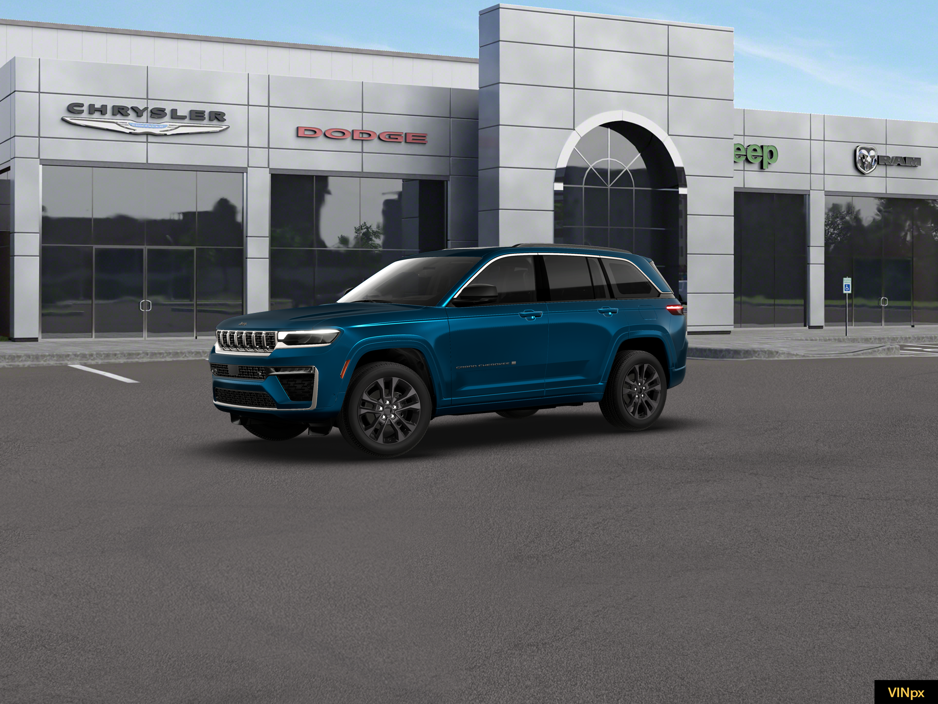 New 2026 Fathom Blue Pearl-Coat Exterior Paint Jeep Limited Reserve image 2