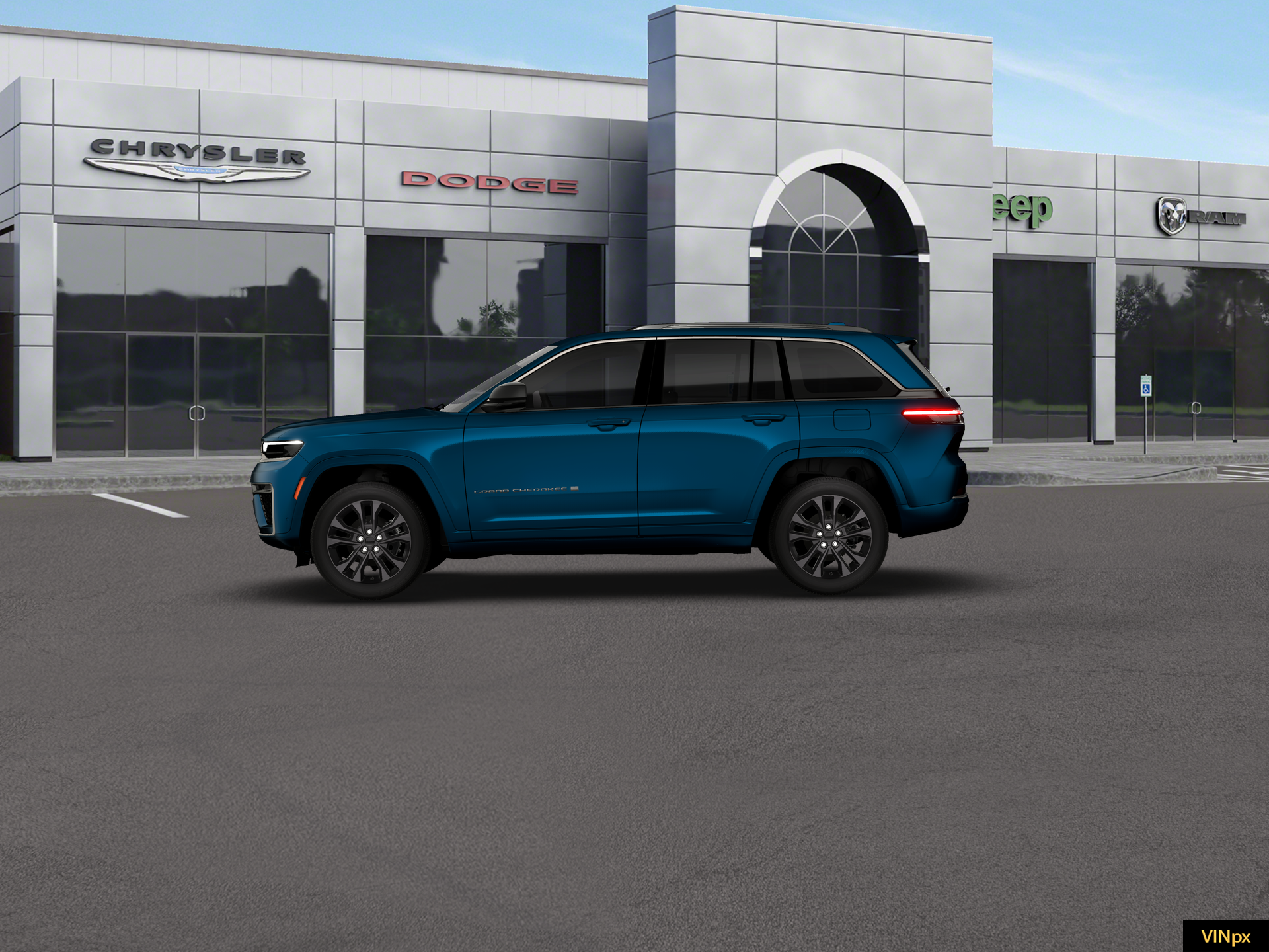 New 2026 Fathom Blue Pearl-Coat Exterior Paint Jeep Limited Reserve image 3