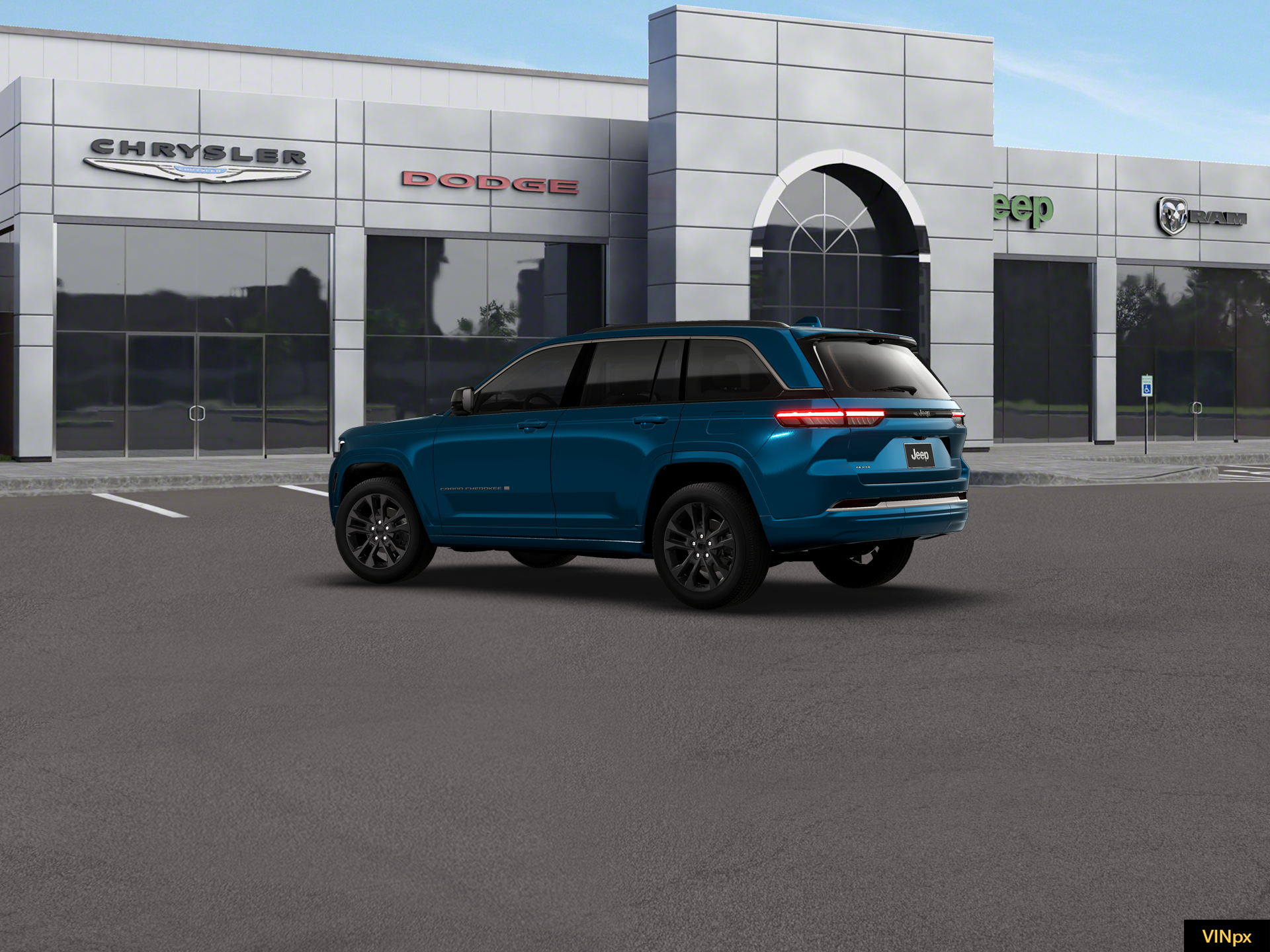 New 2026 Fathom Blue Pearl-Coat Exterior Paint Jeep Limited Reserve image 4