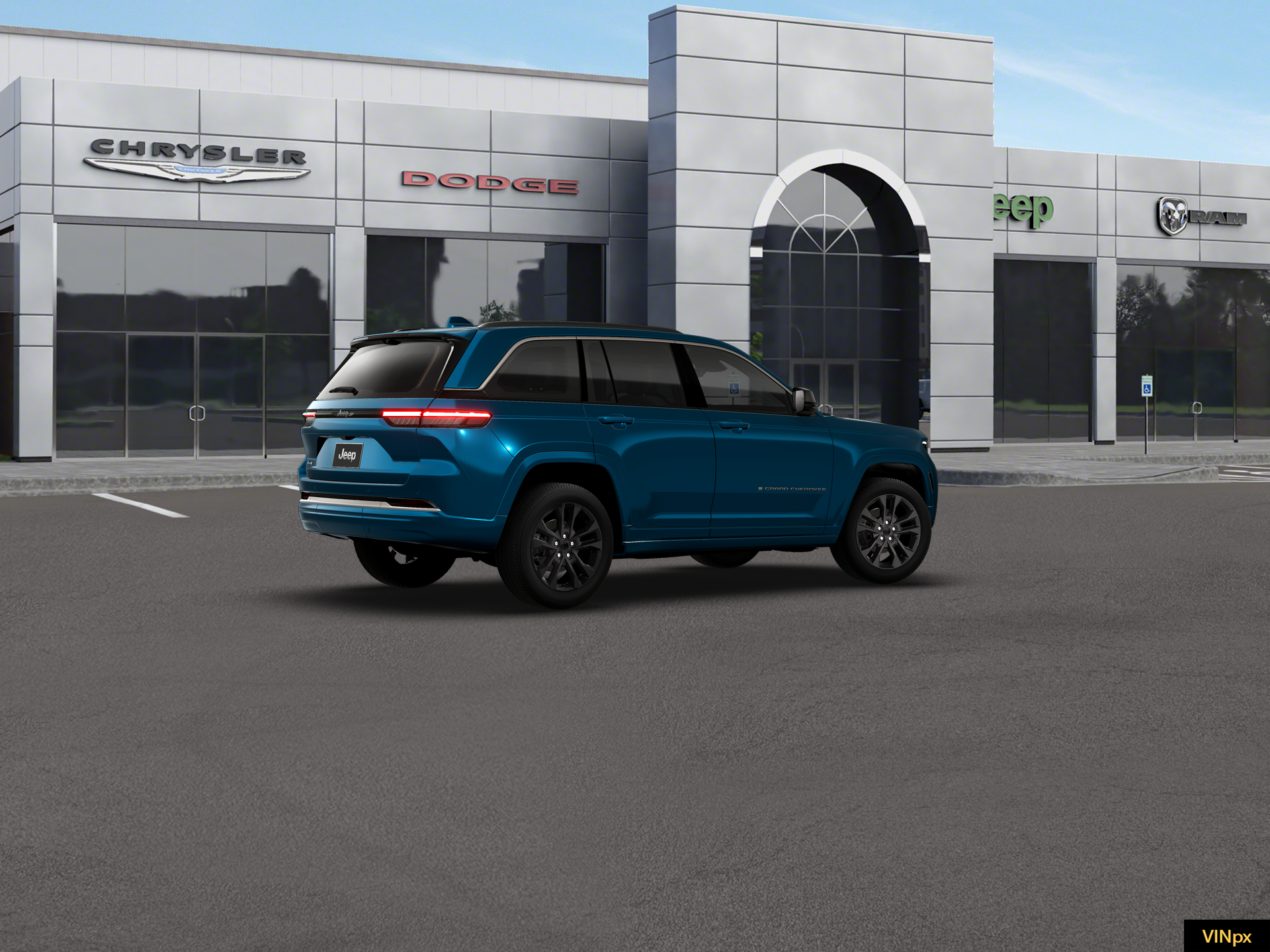 New 2026 Fathom Blue Pearl-Coat Exterior Paint Jeep Limited Reserve image 8