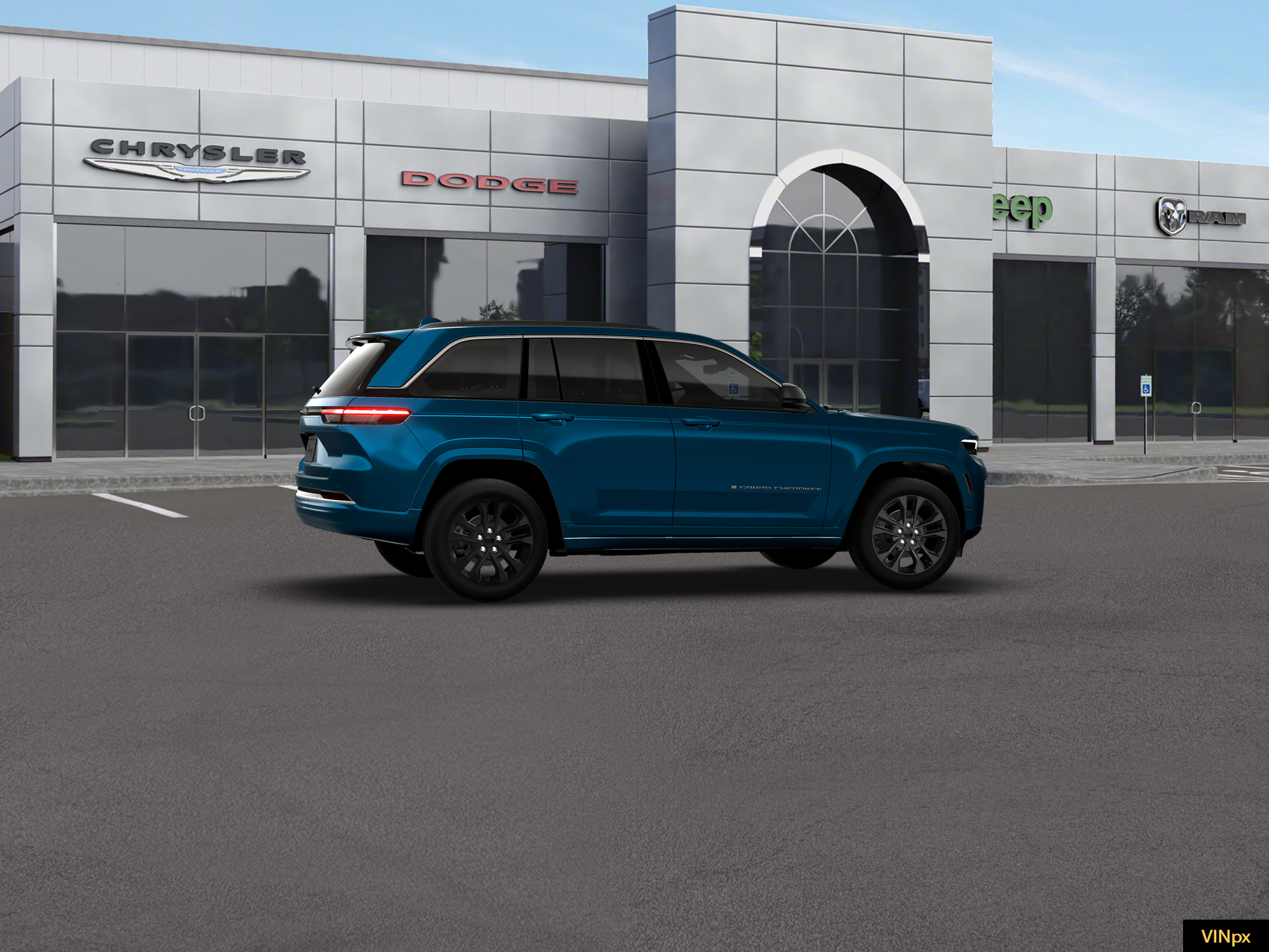 New 2026 Fathom Blue Pearl-Coat Exterior Paint Jeep Limited Reserve image 15