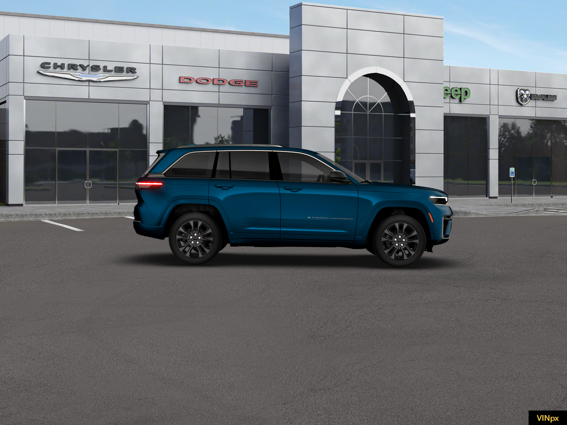 New 2026 Fathom Blue Pearl-Coat Exterior Paint Jeep Limited Reserve image 9