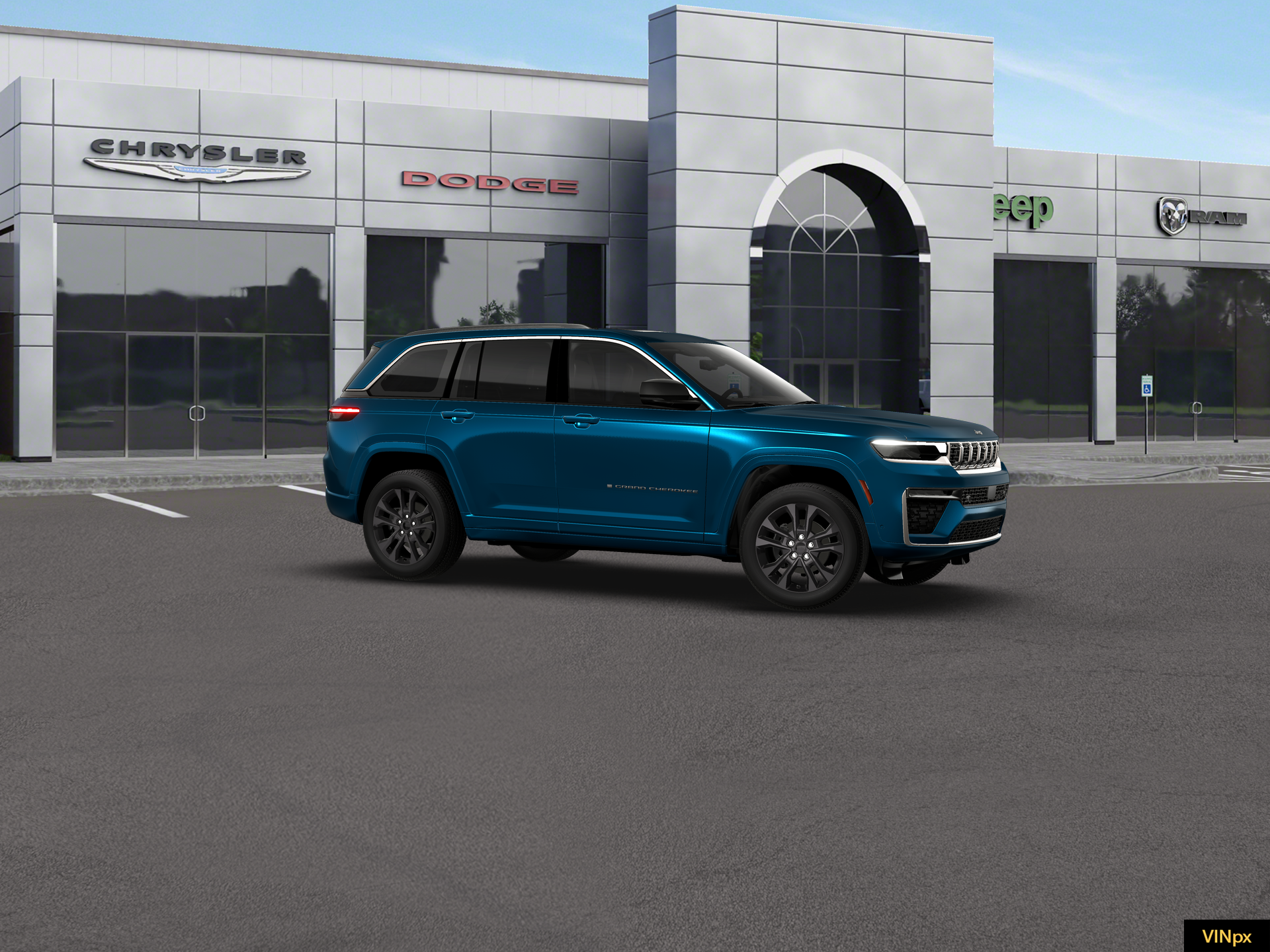 New 2026 Fathom Blue Pearl-Coat Exterior Paint Jeep Limited Reserve image 10