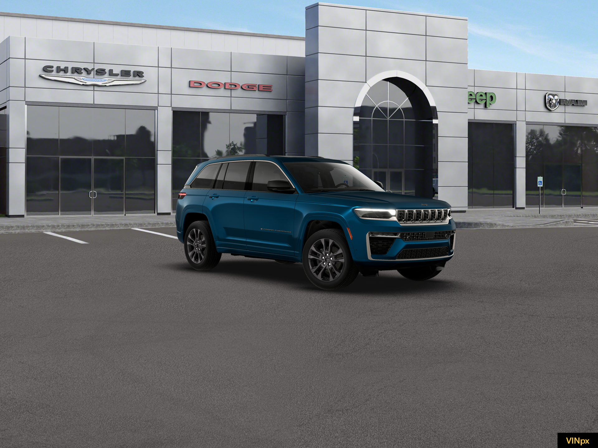 New 2026 Fathom Blue Pearl-Coat Exterior Paint Jeep Limited Reserve image 11