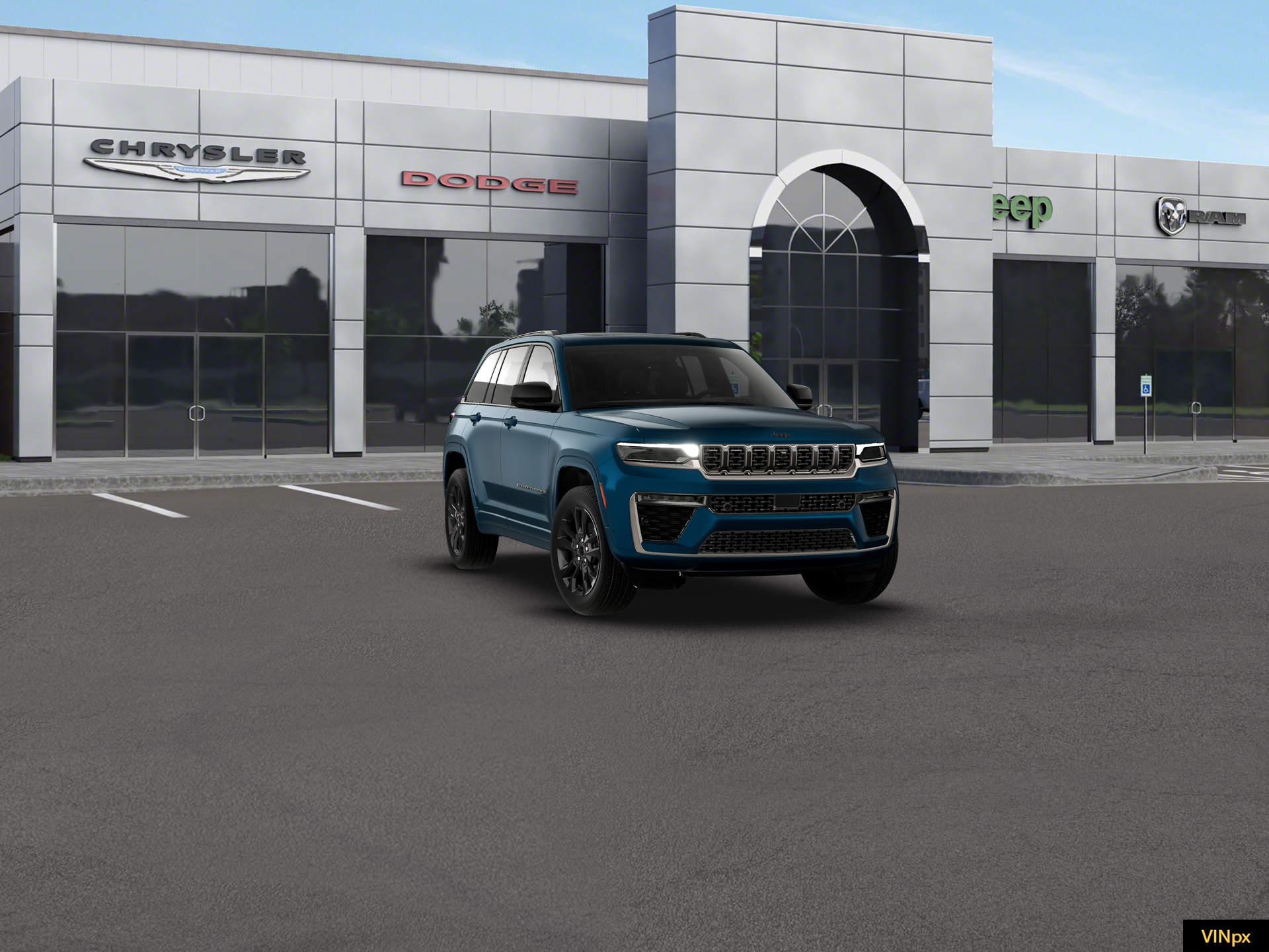 New 2026 Fathom Blue Pearl-Coat Exterior Paint Jeep Limited Reserve image 16