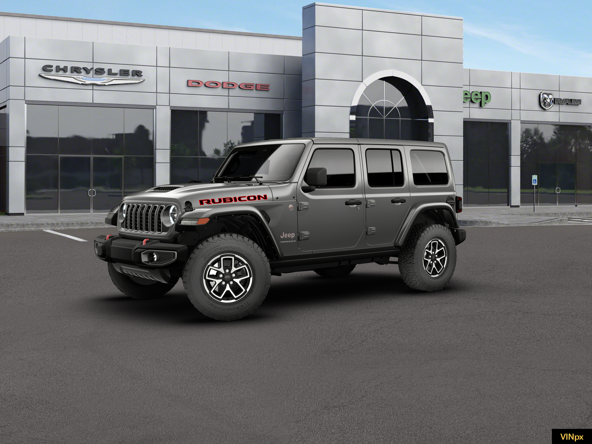 New 2026 Granite Crystal Metallic Clear-Coat Exterior Paint Jeep Rubicon image 2