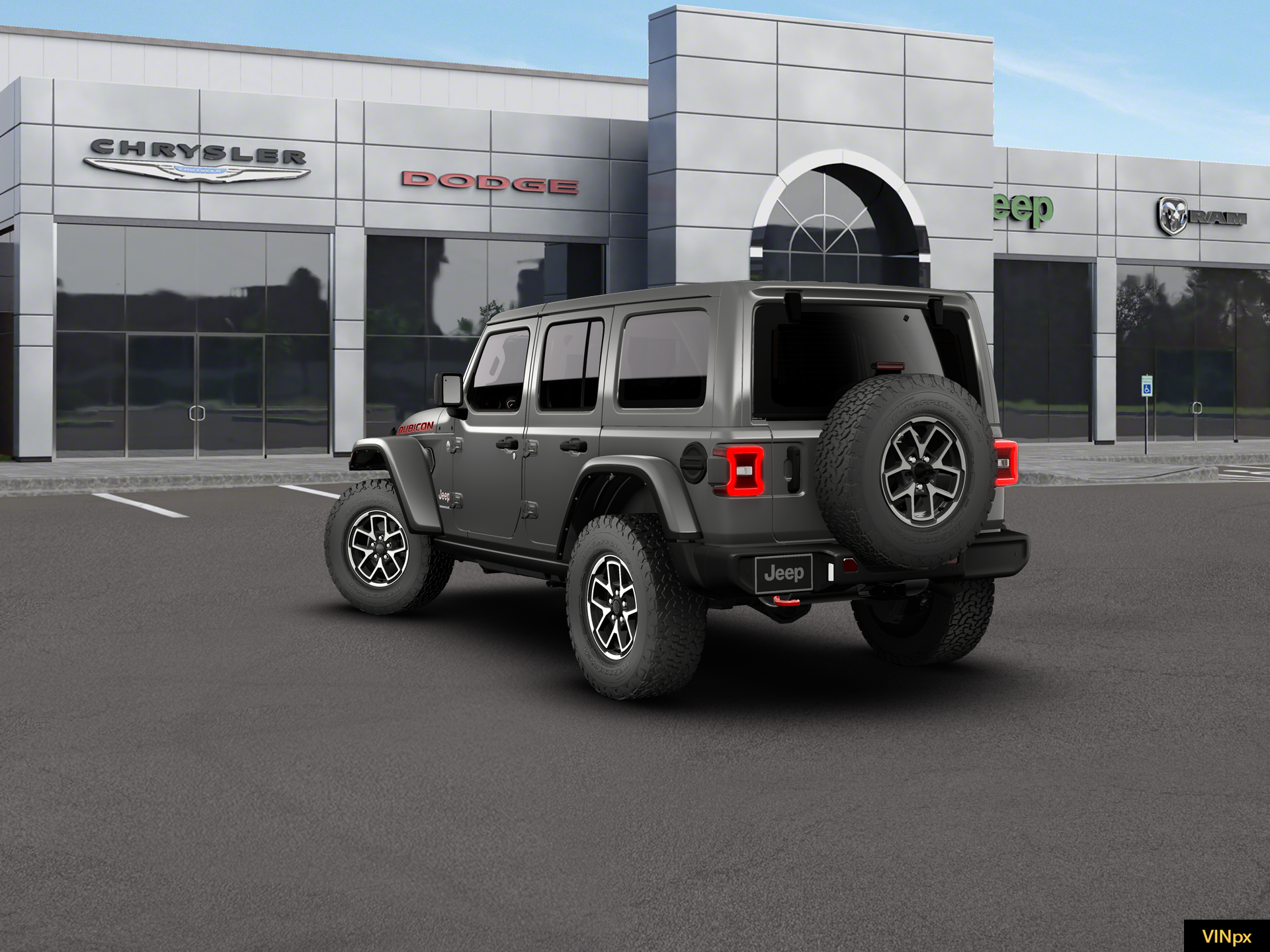 New 2026 Granite Crystal Metallic Clear-Coat Exterior Paint Jeep Rubicon image 3