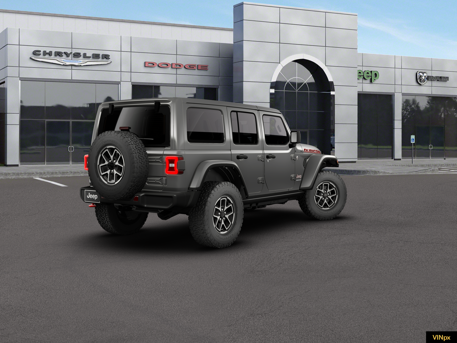 New 2026 Granite Crystal Metallic Clear-Coat Exterior Paint Jeep Rubicon image 5