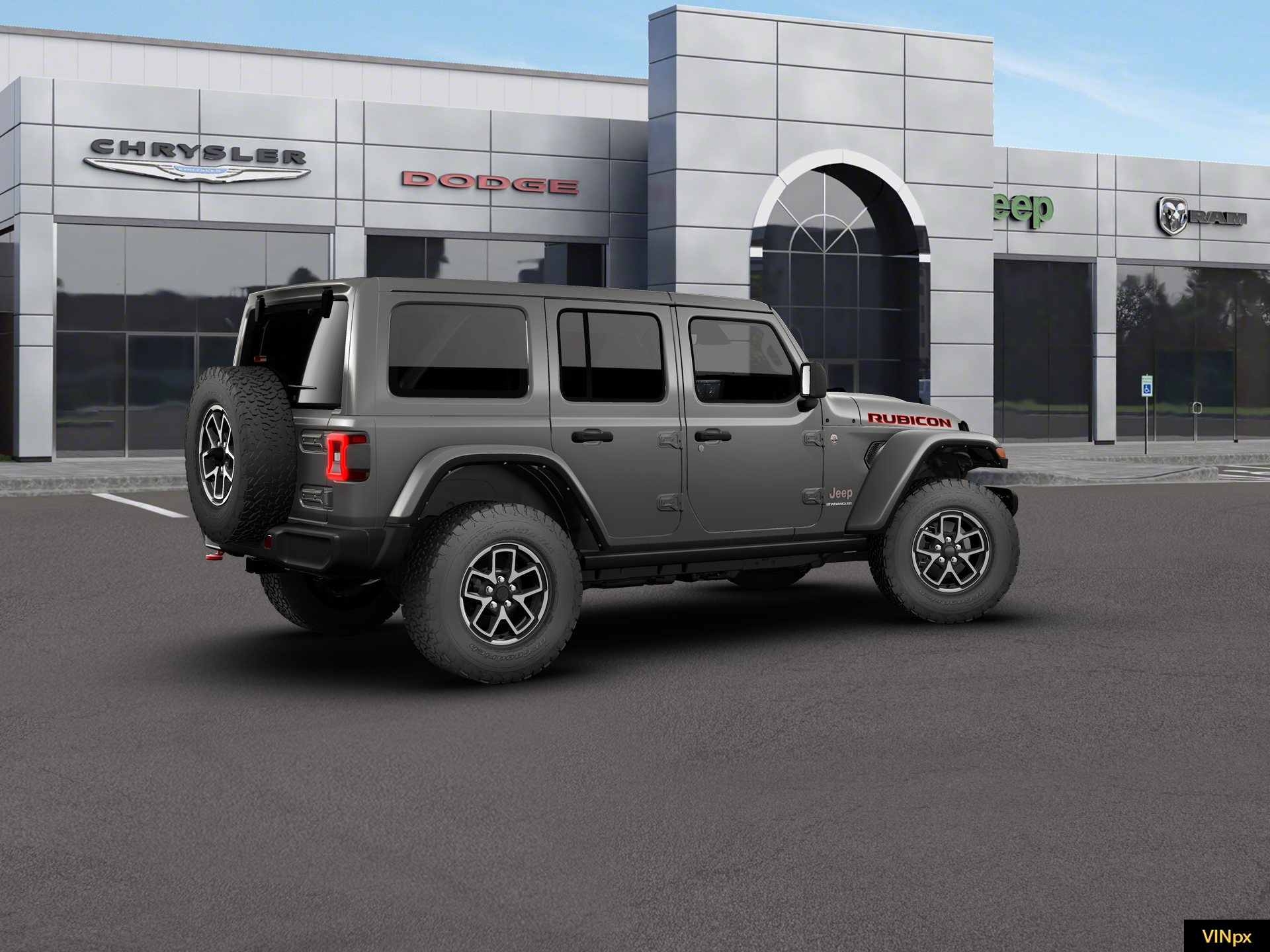New 2026 Granite Crystal Metallic Clear-Coat Exterior Paint Jeep Rubicon image 6