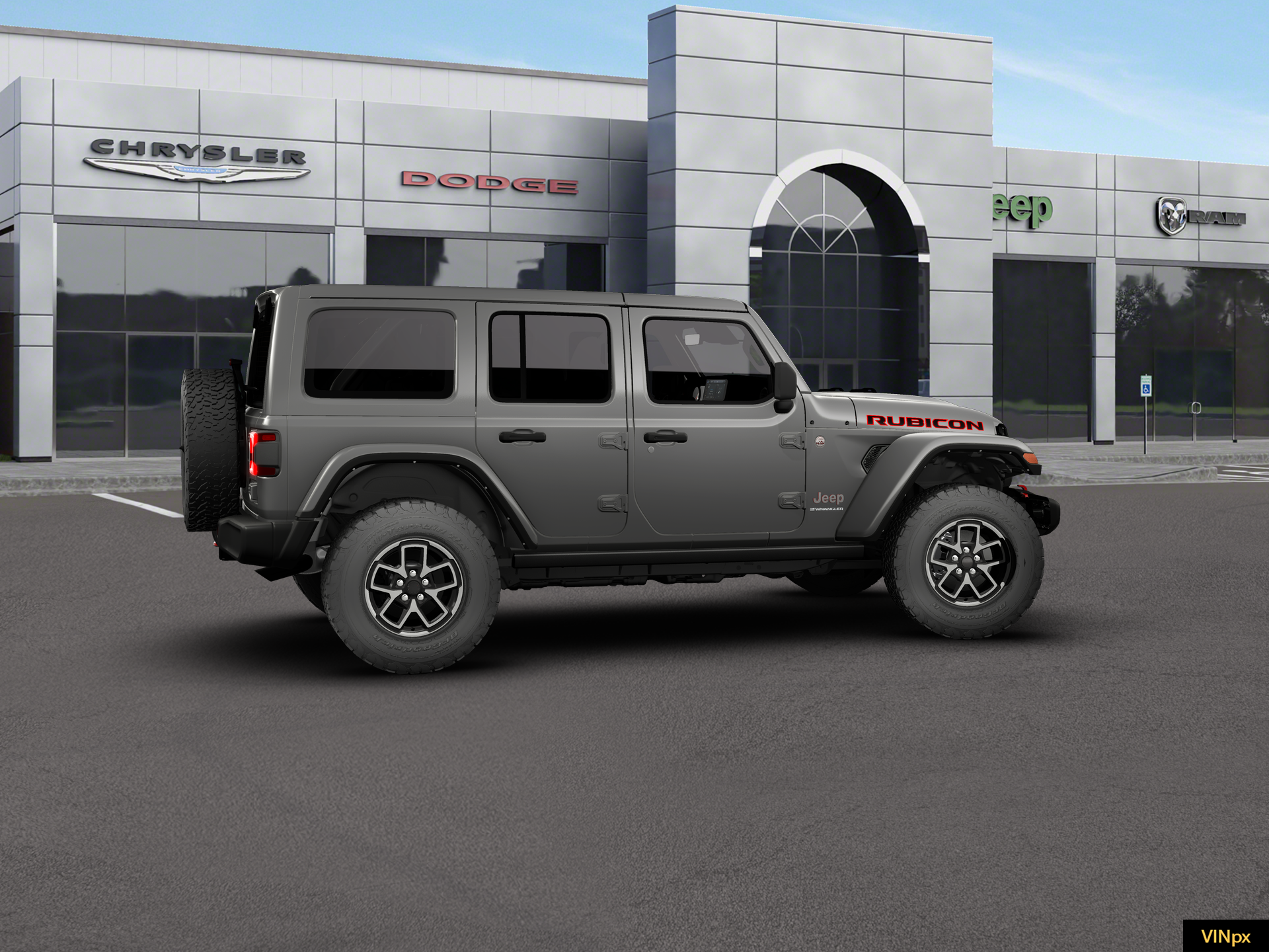 New 2026 Granite Crystal Metallic Clear-Coat Exterior Paint Jeep Rubicon image 11