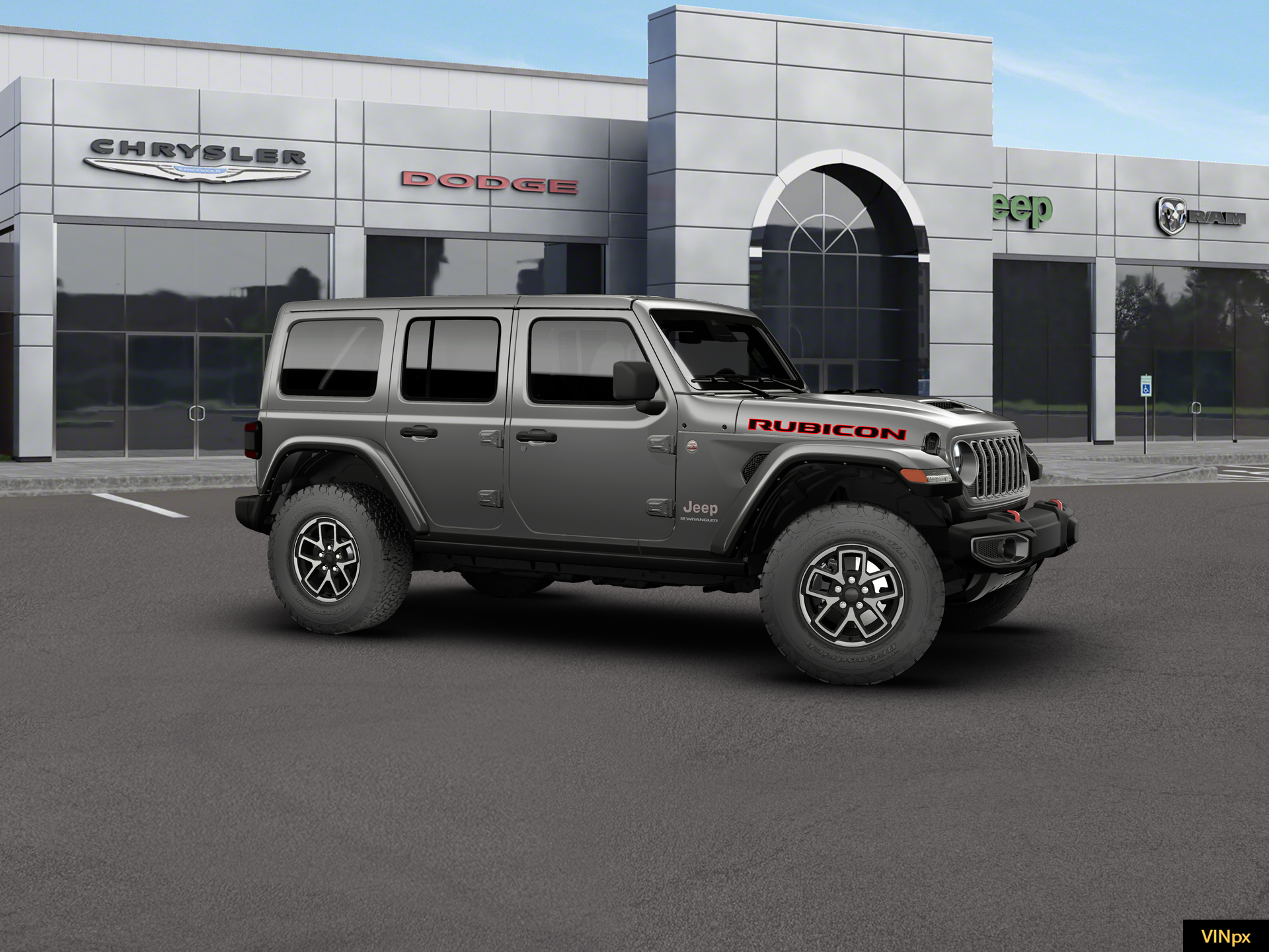 New 2026 Granite Crystal Metallic Clear-Coat Exterior Paint Jeep Rubicon image 7
